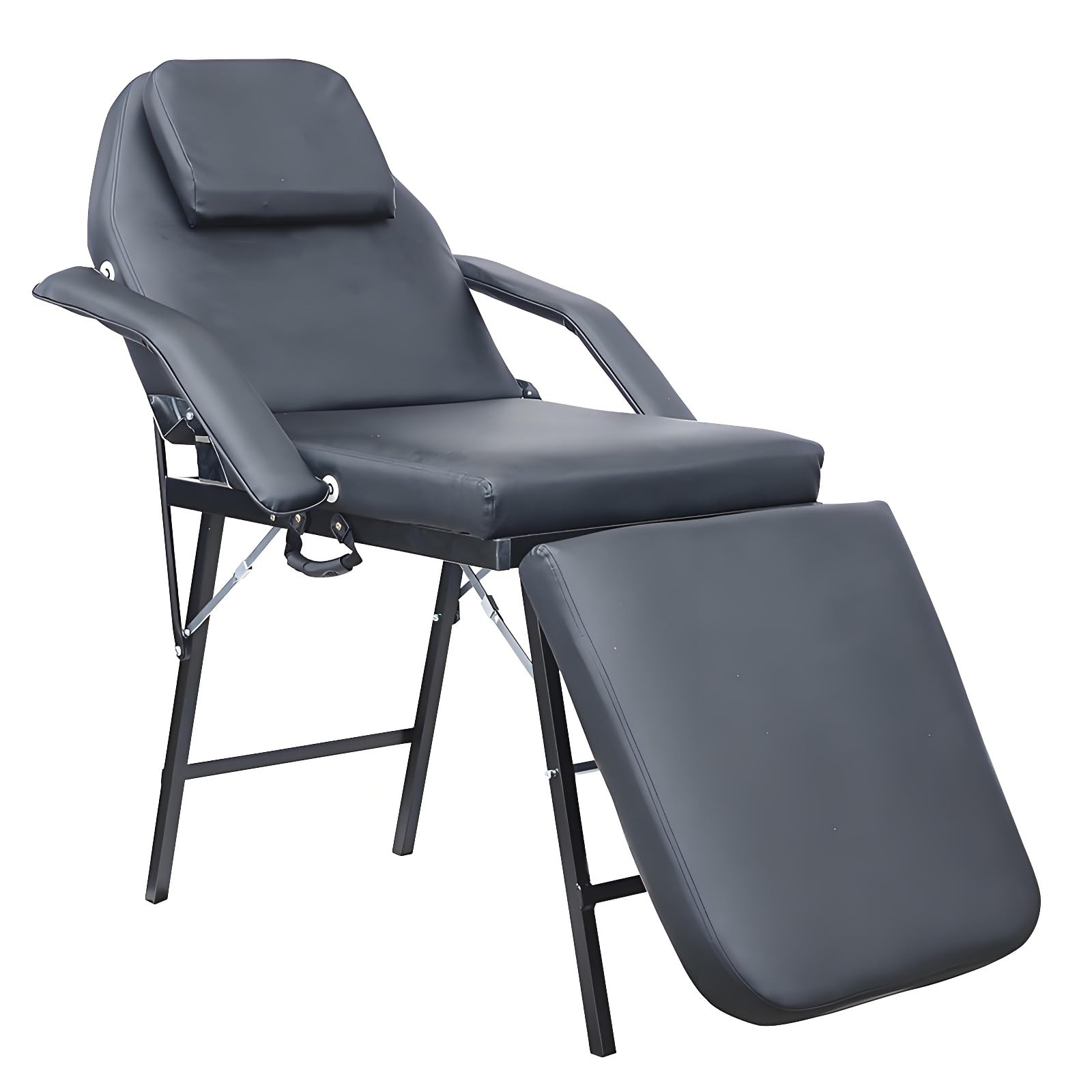 Poltrona odontoiatrica Portatile, Regolabile, per Massaggi e trattamenti Viso, con poggiatesta e braccioli Rimovibili, Poltrona Spa Pieghevole, Ideale per ospedali e Centri estetici.