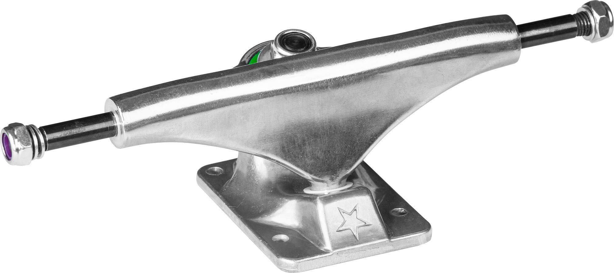 Mini Logo Unisex's Raw 7.63" Set of (2) Trucks (Soft 84a Bushings) Skateboard