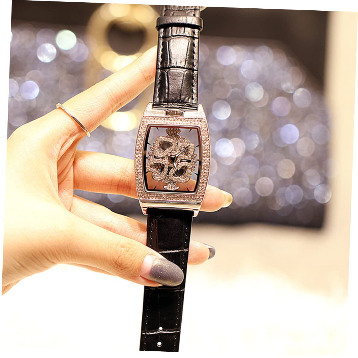 SHERCHPRY 2 Piezas Reloj De Mujer Miss Reloj De Cuero Acero Inoxidable Negocio