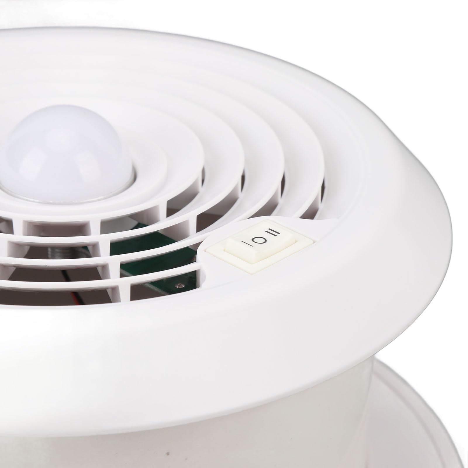Drfeify Wentylator Dachowy RV ABS Wentylator Wyciągowy Dachowy RV 12 V 2 Prędkości 200CFM ze światłem i Siatkowym Ekranem Otwór 6,5 Cala dla Samochodu Kempingowego Samochód Kempingowy Łazienka
