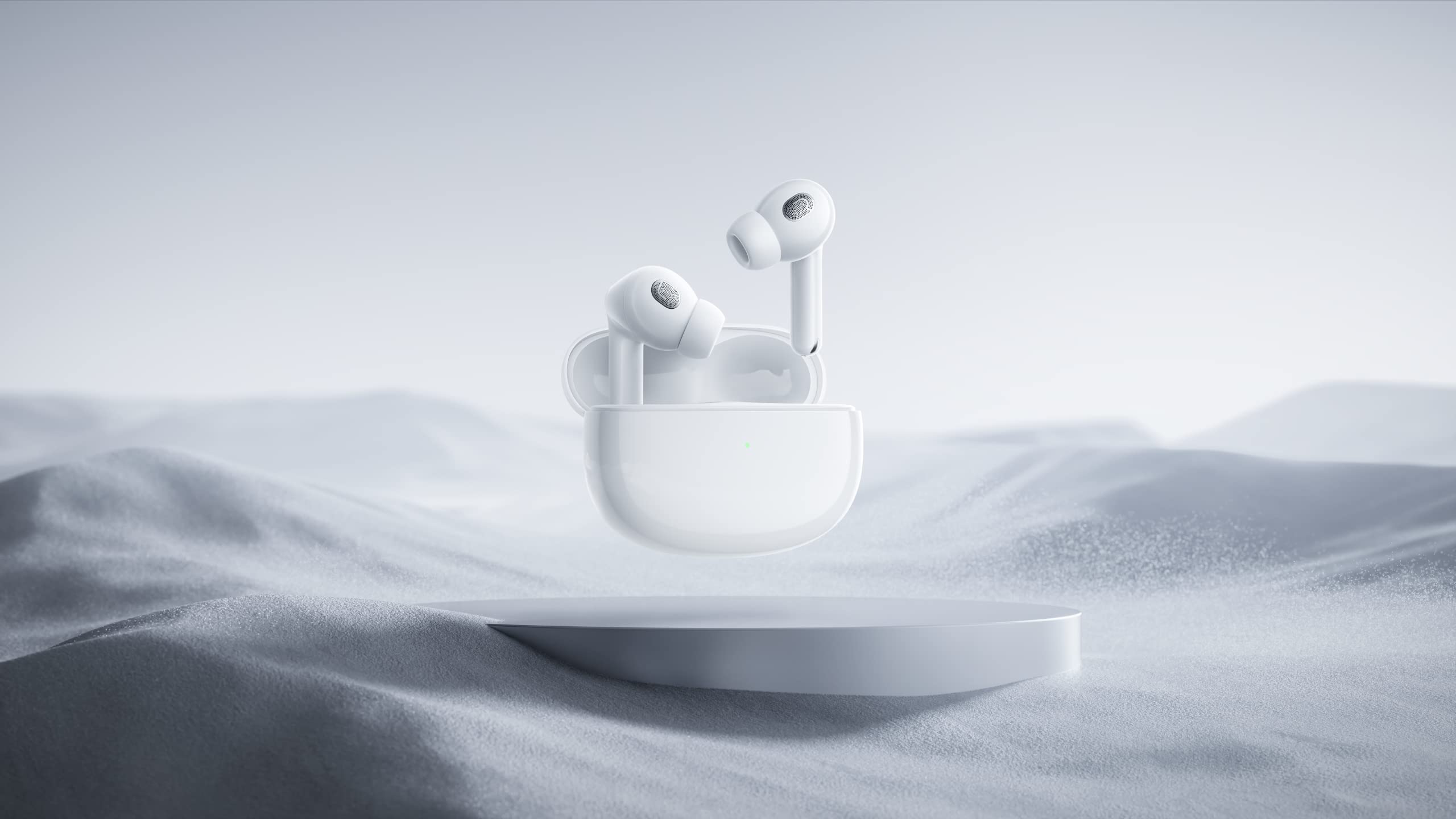 XIAOMI Buds 3T Pro (Gloss White) Con Cavo USB-C 1m, Connessione Bluetooth 5.2, Cancellazione Del Rumore Fino A 40dB, Ricarica Wireless, Resistente A Polvere E Acqua, Versione Italiana