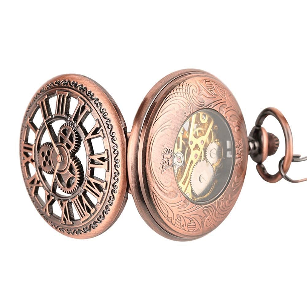 Steampunk Roman mechaniczny zegarek kieszonkowy, jak Boże Narodzenie