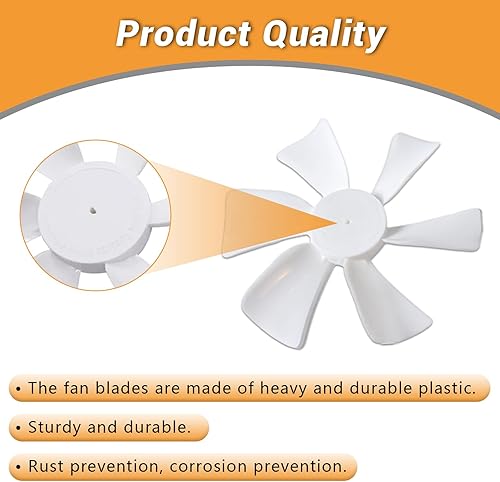 Miniatura 3 de Ventilador de ventilación de 6 pulgadas para caravana con orificio en D, se adapta a ventilador de repuesto para caravana, baño, cámper y rejillas