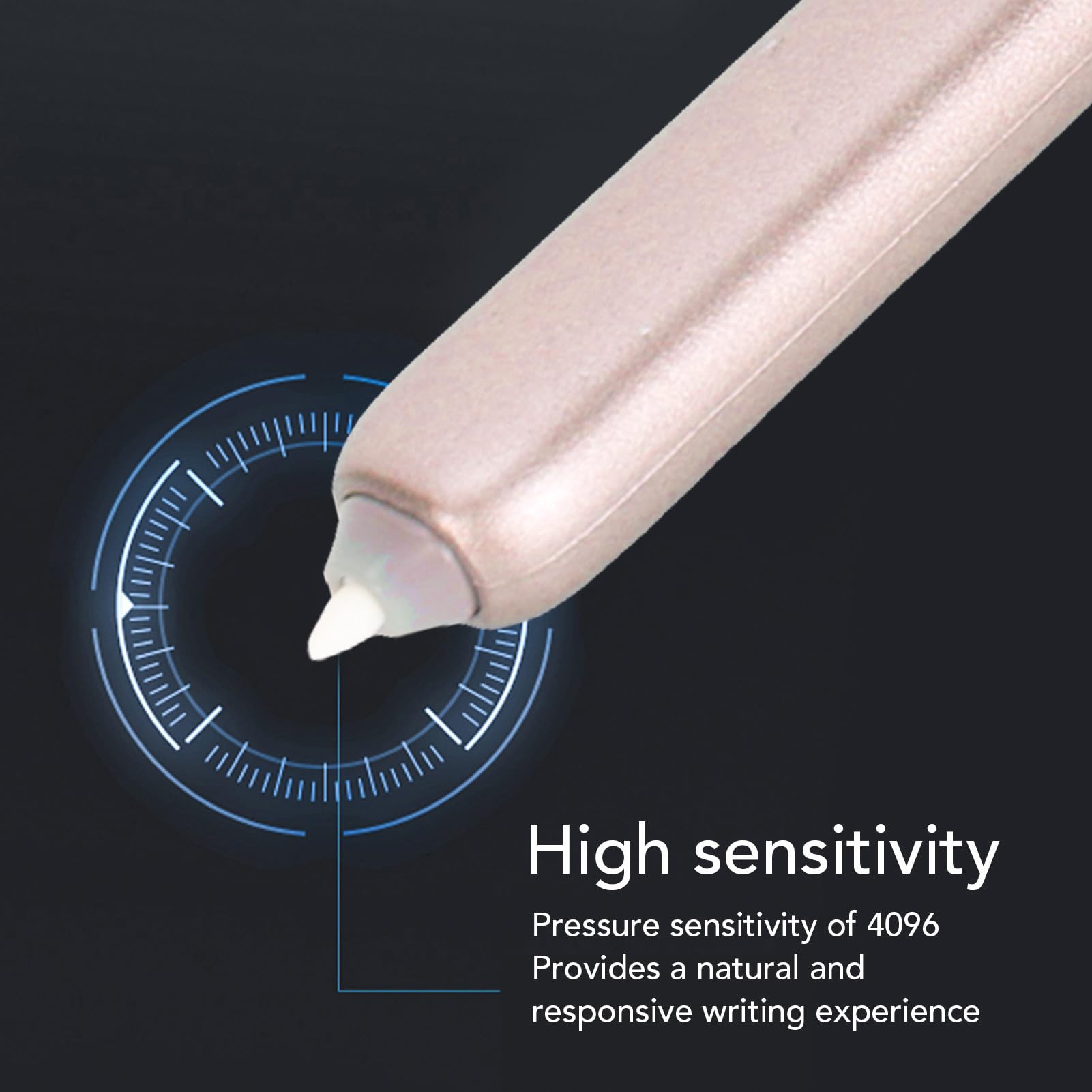 2 Lápices Capacitivos para Tableta, Lápiz Capacitivo para Pantalla Táctil, Lápices Capacitivos con Sensibilidad a la Presión Magneti 4096 con 5 Puntas de Repuesto paraTab S6