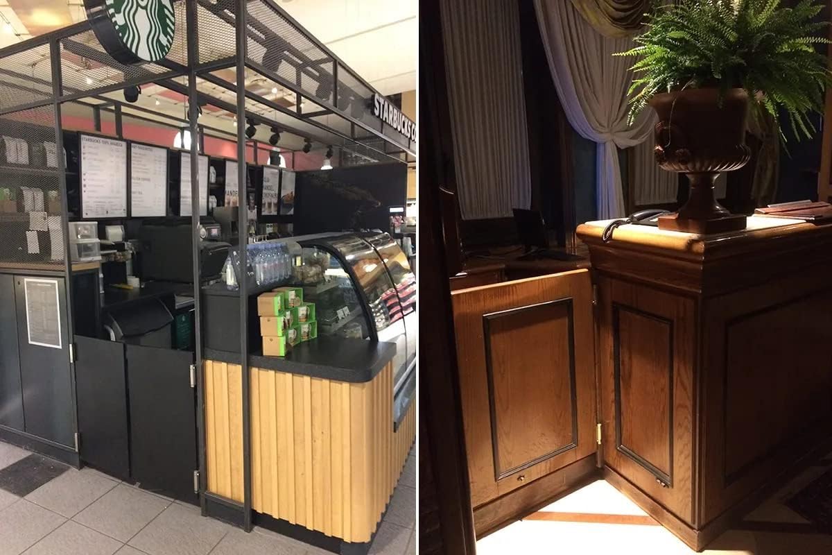Coppia Cerniere a Molla a Doppia Azione, Cerniere a Molla per Porta Battente, Saloon, Caffè, Cardini Porta Salone, Bar - Diversi Colori e Dimensioni (Bronzata 75 mm)