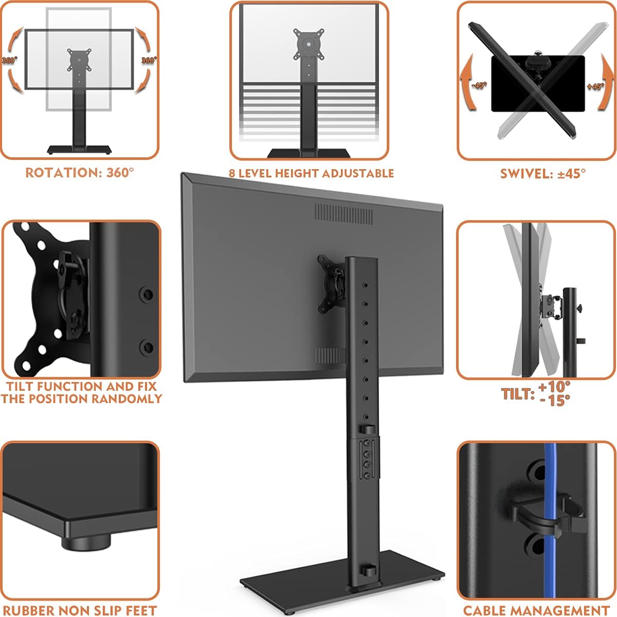 Monitor Arm Curved Screen Monitor Mount 