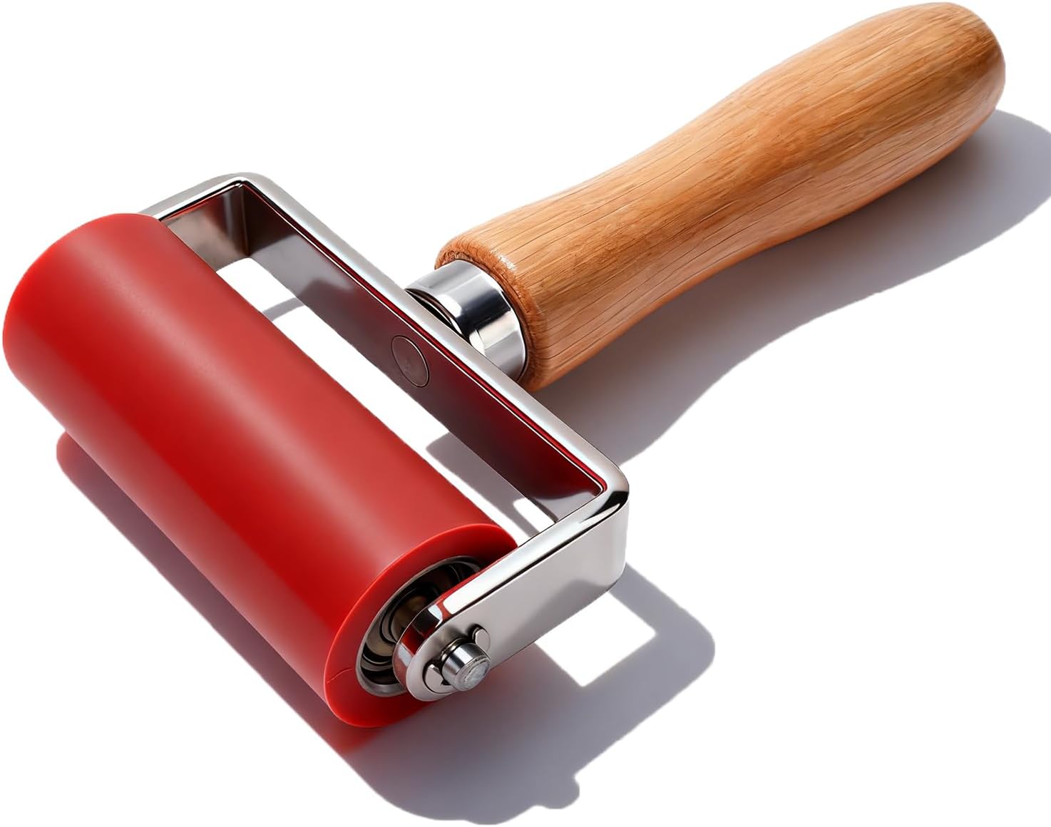 Silicone Seam Roller, 260℃ High Temperature Resisting Seam Hand Pressure Roller Welding Tool for PVC Tarpaulin Membrane 32mm Dia 80mm Width