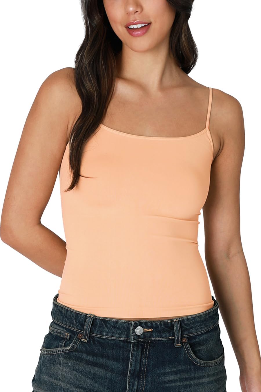 NIKIBIKI Women Seamless Classic Short Camisole Crop Top, Made in U.S.A