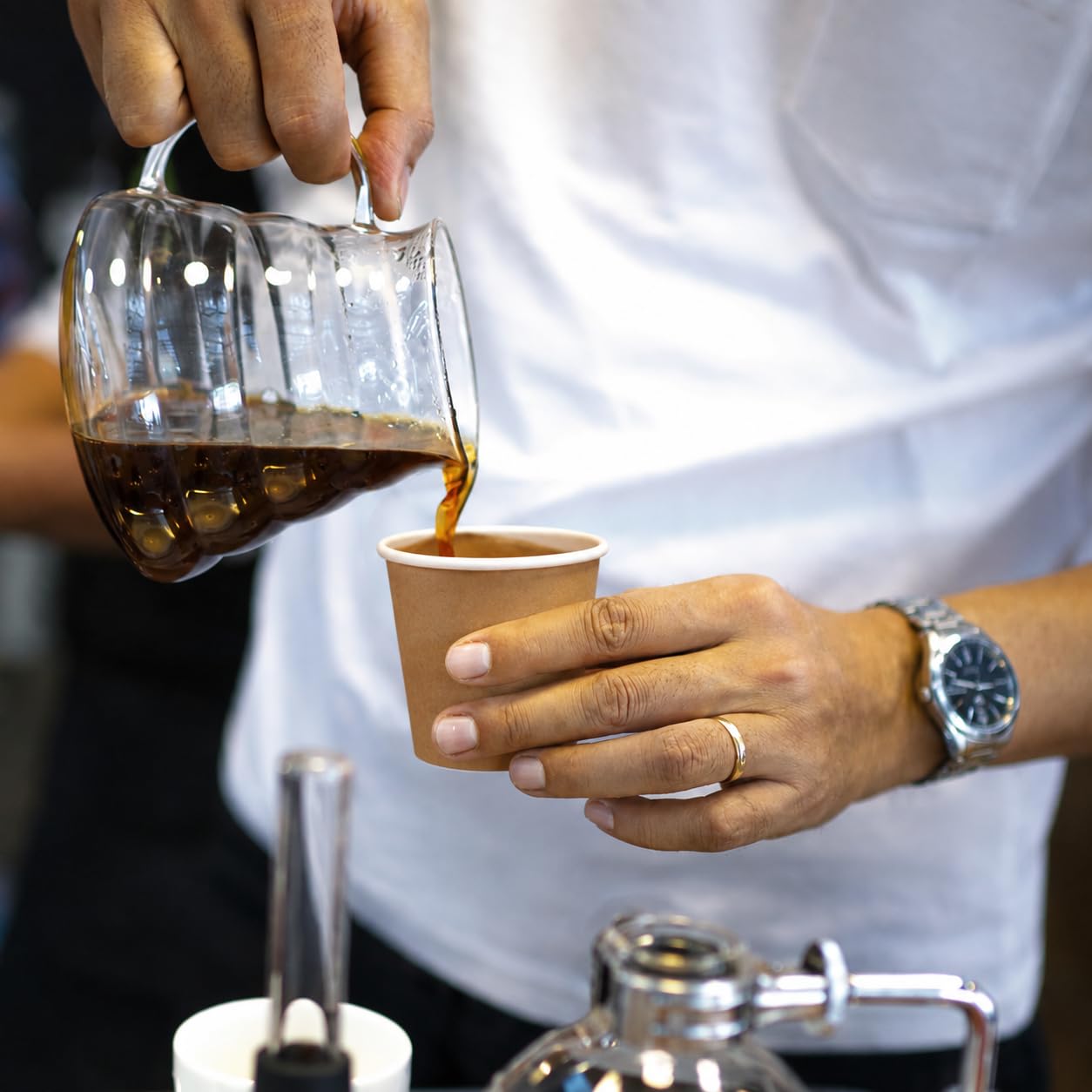 e_far Bicchieri da Caffè in Carta Bianca 90 ml (3 Oz) – 1000 Pezzi – Tazzine Monouso per Bevande Calde e Fredde – Ideali per Ufficio, Casa e Asporto