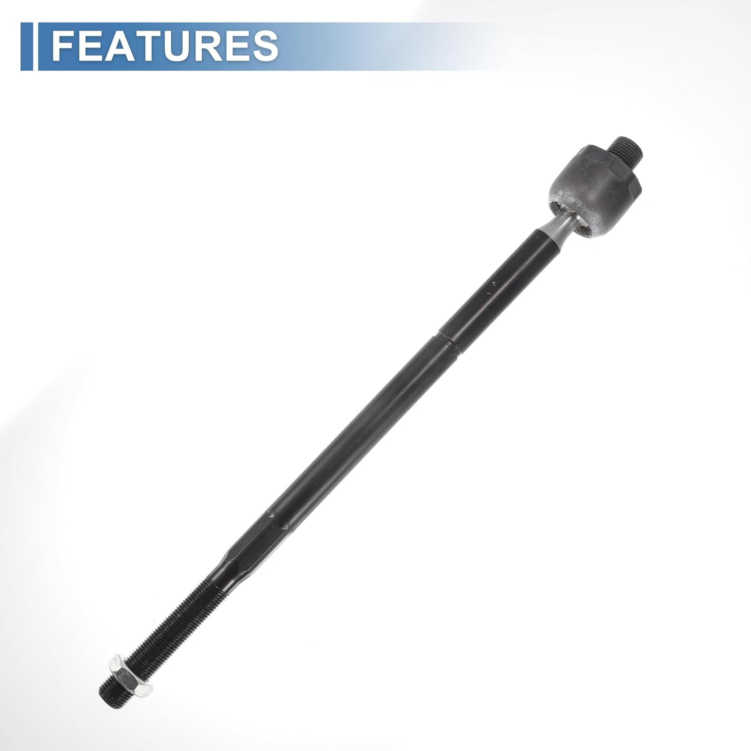 X AUTOHAUX 4pcs Front Inner Tie Rod Ends Kit Suspension Steering Tie Rod End with Boot for Ram 1500 2013-2018 Drag Link No.EV800958