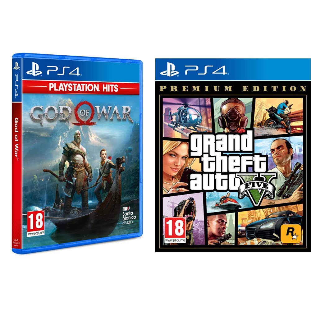 God Of War Playstation Hits (PS4) & Grand Theft Auto V: Premium Edition (PS4)
