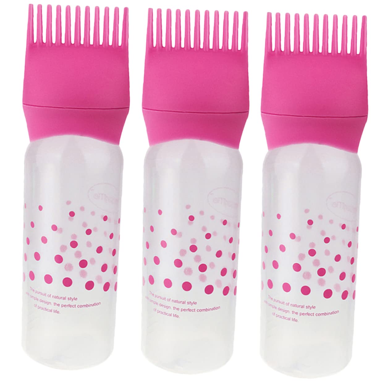 Healeved Hair Applicator Bottle Root Comb Applicator Bottle with Scale Perfect for Hair Coloring and Dyeing