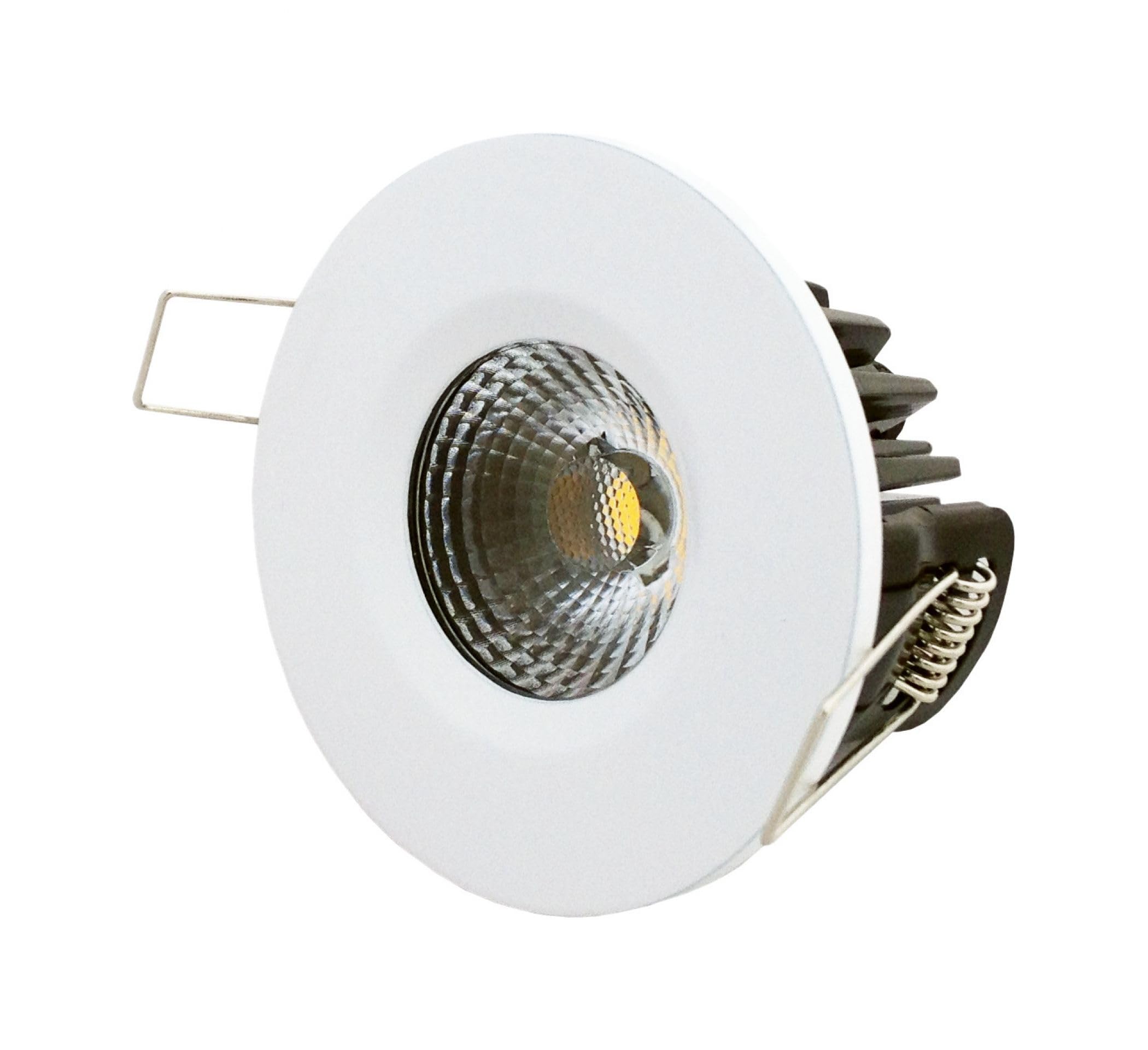 Leyton Lighting ELAN-3K-WH Elan Dimmable LED Downlight, IP65, White, Warm White