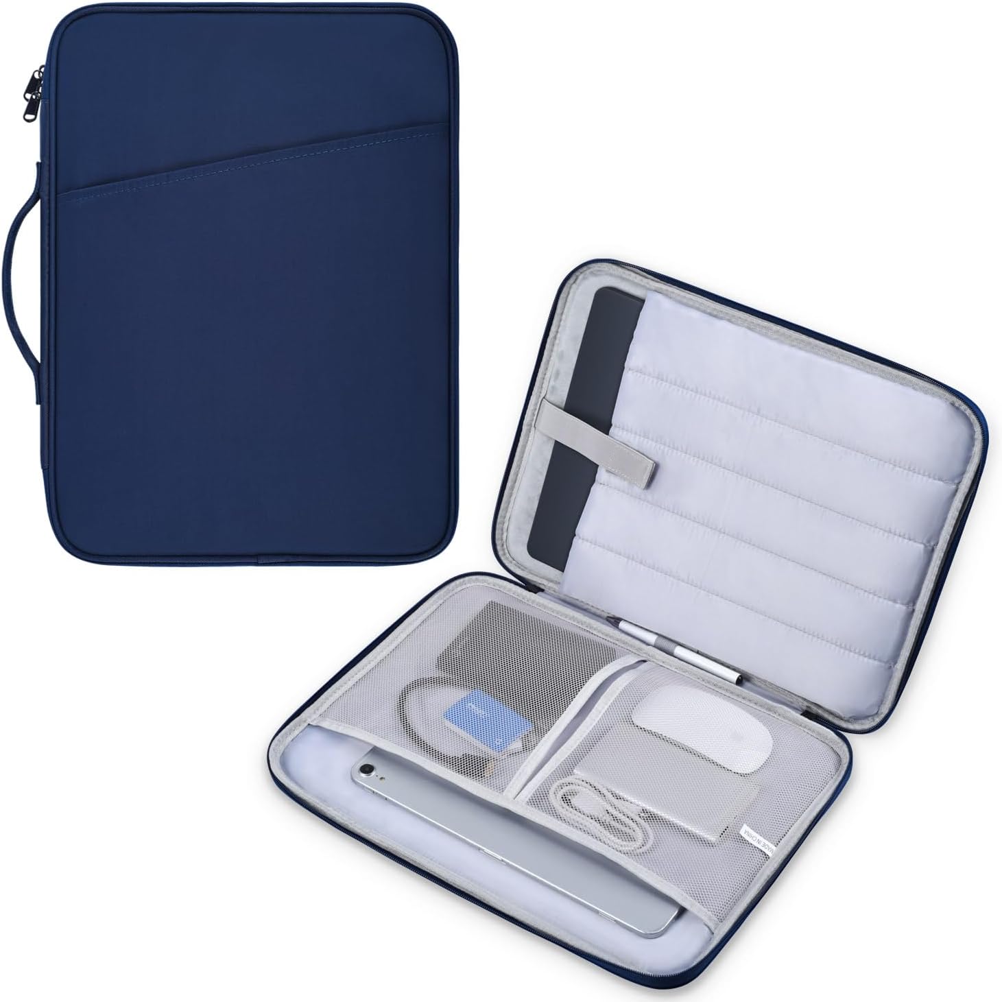 Laptop Carrying Sleeve Compatible with Apple MacBook Air 15 inch M4 M3 M2 chip A3241 A3114 A2941 2025-2023,15" Microsoft Surface Laptop 6/5/4/3 Protective Case, Computer Waterproof Traveling Bag- Blue 15 Inch Blue