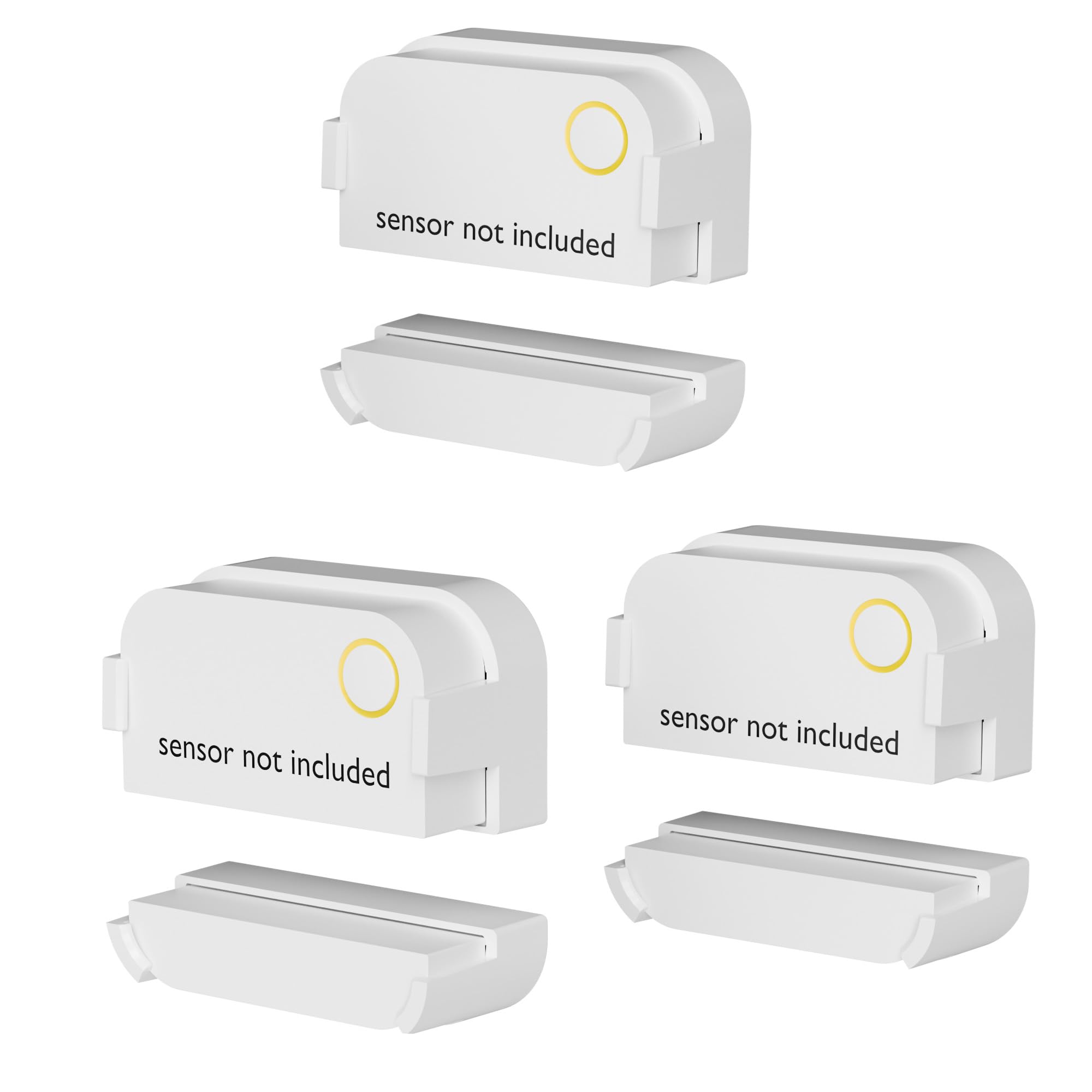 Alarm Contact Sensor Riser for Ring 2nd Gen 10mm Height Extension Kit for Uneven Doors & Windows | Crown Molding & Trim Installation No-Tools Mounting Snap-On Design (Sensor & Magnet Not Included) (3) — image 1