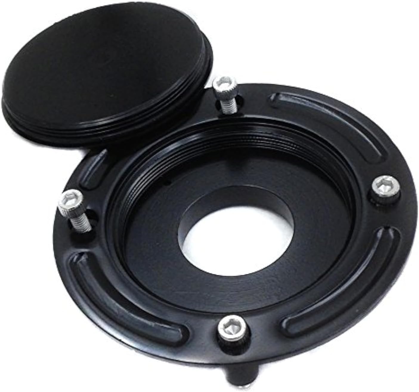 Suzuki Motorcycle Black Keyless Gas Cap - Twist Off Fuel Tank Cap For GSX-R 600/750/1000 & Hayabusa/SV 650/TLR 1001R