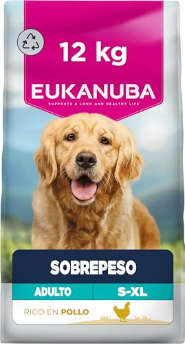 EUKANUBA Overweight - Alimento Dietético para Perros, Pollo, 12kg