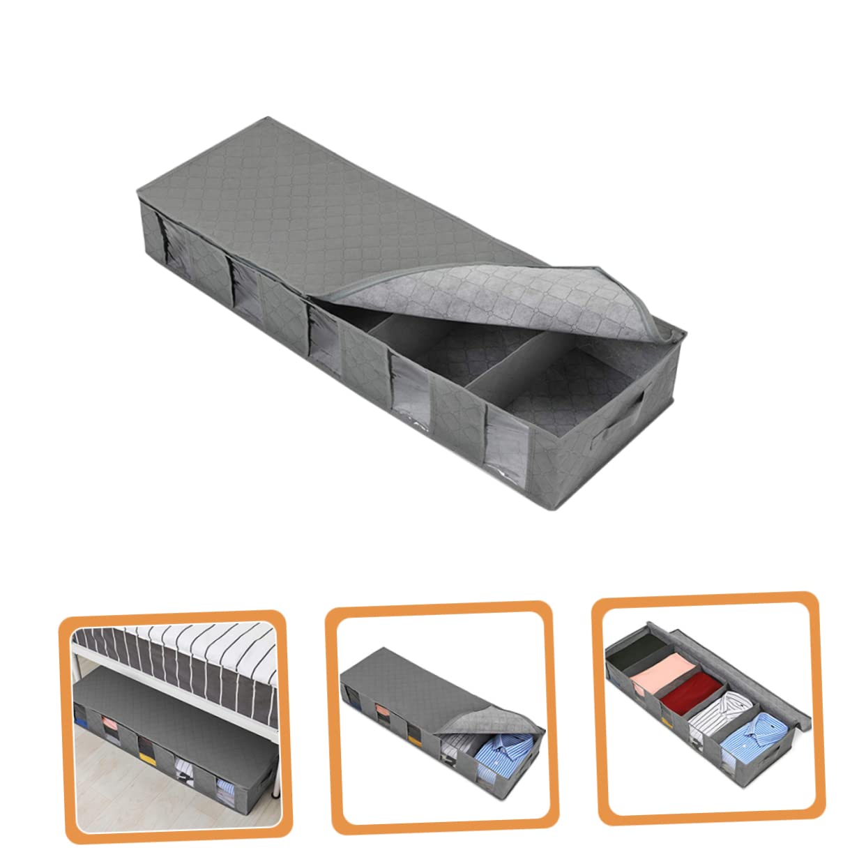 IMIKEYA Caja De Almacenamiento De Ropa Organizador De Ropa Plegable Debajo De La Cama Organizadores De Ropa De Juguetes Bolsas Organizadoras De Ropa