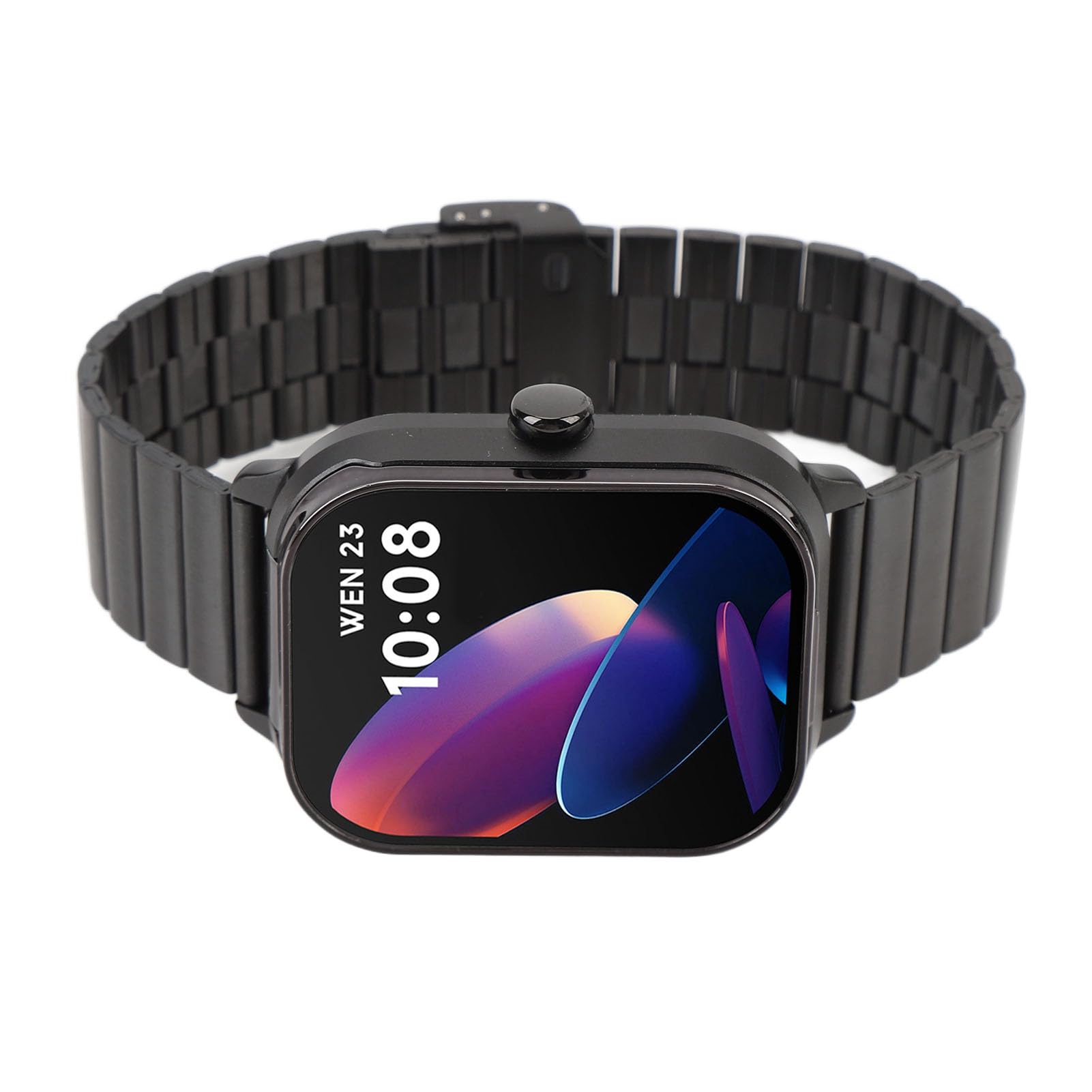 Aramox Montre Connectée avec écouteurs 2 en 1, NFC Bluetooth 5.3 (Black