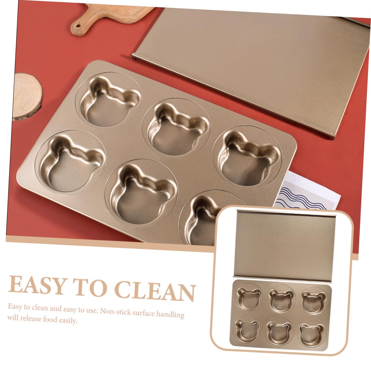 Metall Backform Bär Geformt Kuchen Form Diy Backen Werkzeug Antihaftform Backzubehör Kuchen-backgeschirr Für Backofen Mikrowelle