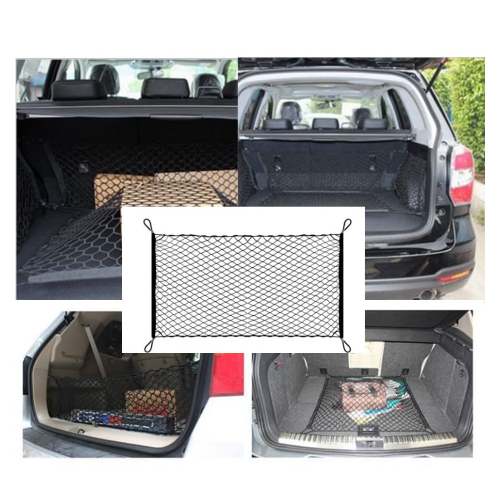 Rete Elastica Per Bagagliaio Auto 110x60cm - Estendibile Fino A 220x120cm Per SUV E Camion - Foto 2