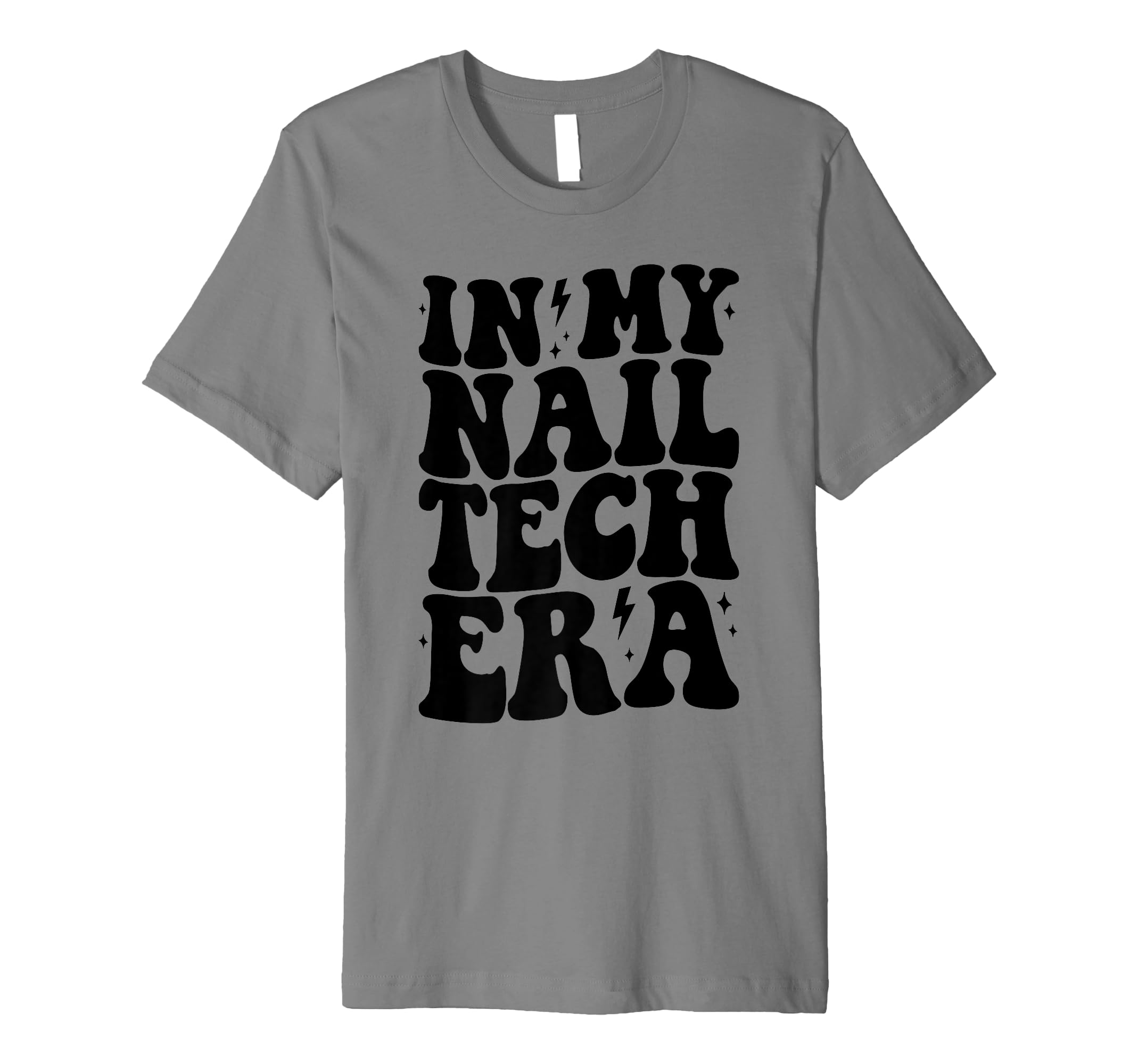 Groovy in My Nail Tech Era Nail Tech Funny Retro Gifts Premium T-Shirt