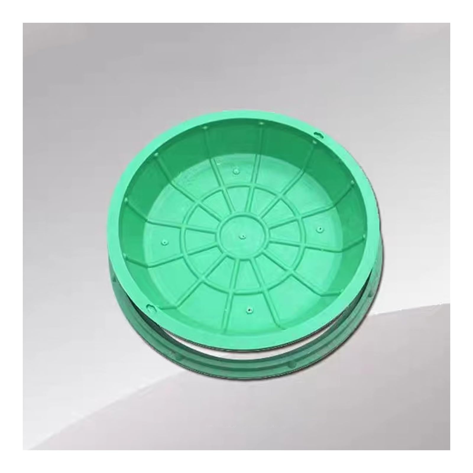 GBRSXYIP Heavy-Duty Round/Square Manhole Cover - Decorative Recessed Sewage Basin Lid Load-Bearing Fall-Resistant for Yard Driveway Pavement (80x80CM/31.5x31.5IN)