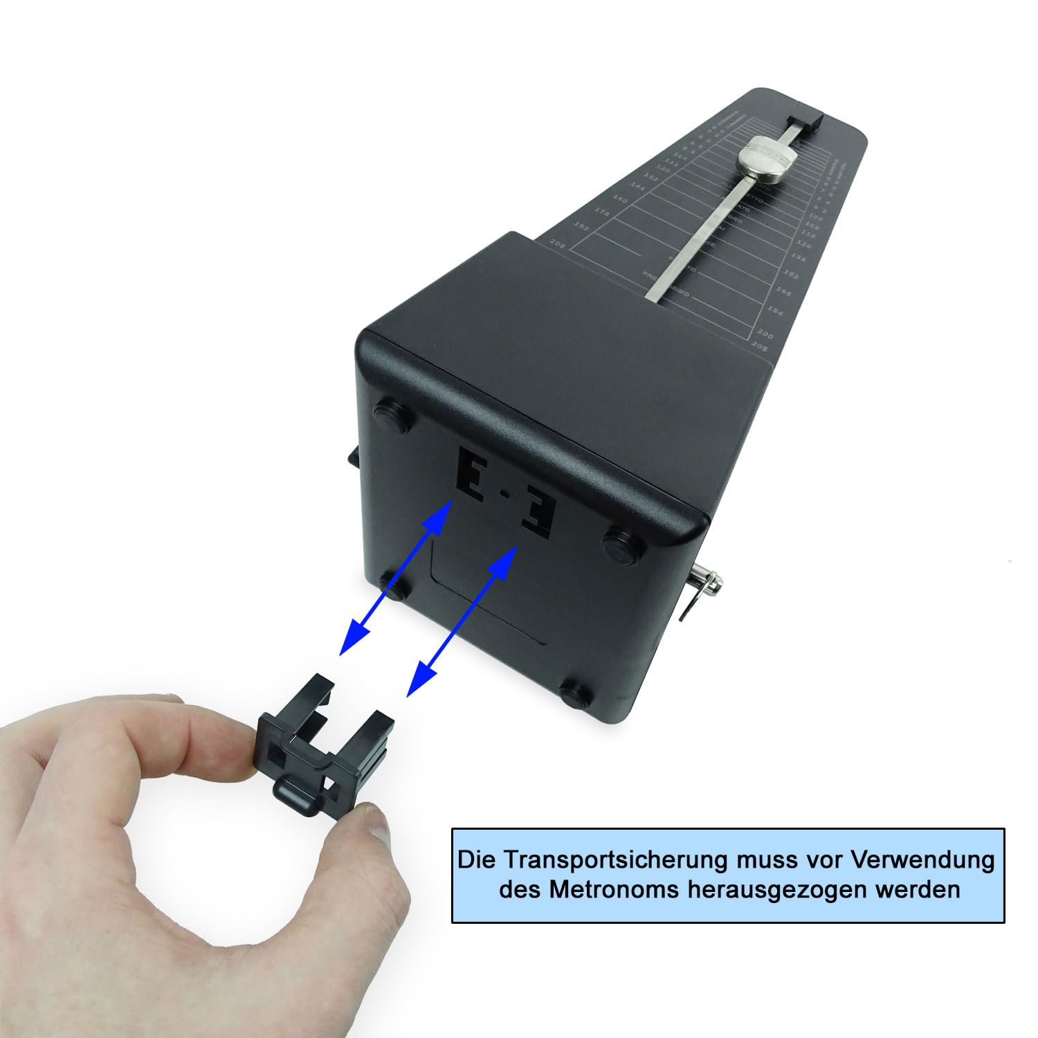 keepdrum Mechanisches Metronom aufziehbar mit personalisierter Gravur
