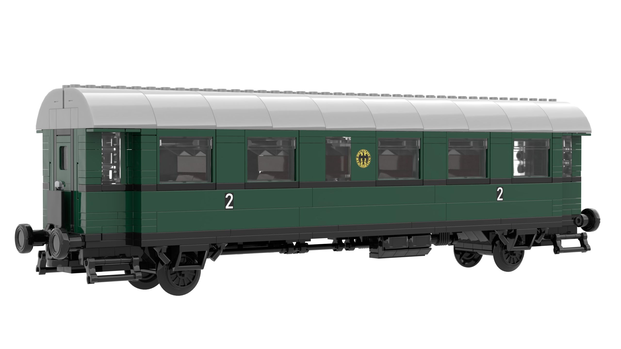 Stone Heap | Personenwagen Bi-29 oder Gepäckwagen Pwi-29 | 2 in 1 Klemmbausteinset | Modellbausatz für Eisenbahn-Fans & Sammler
