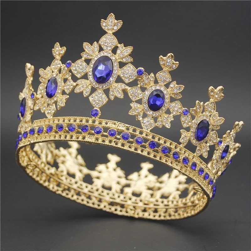 Biżuteria do włosów Korona Tiary dla kobiet Moda Kryształowa Tiara Korona na ślubne akcesoria do włosów Diadem królewski królowej ślubnej Biżuteria do włosów Ślubne tiary i korony Panna młoda,