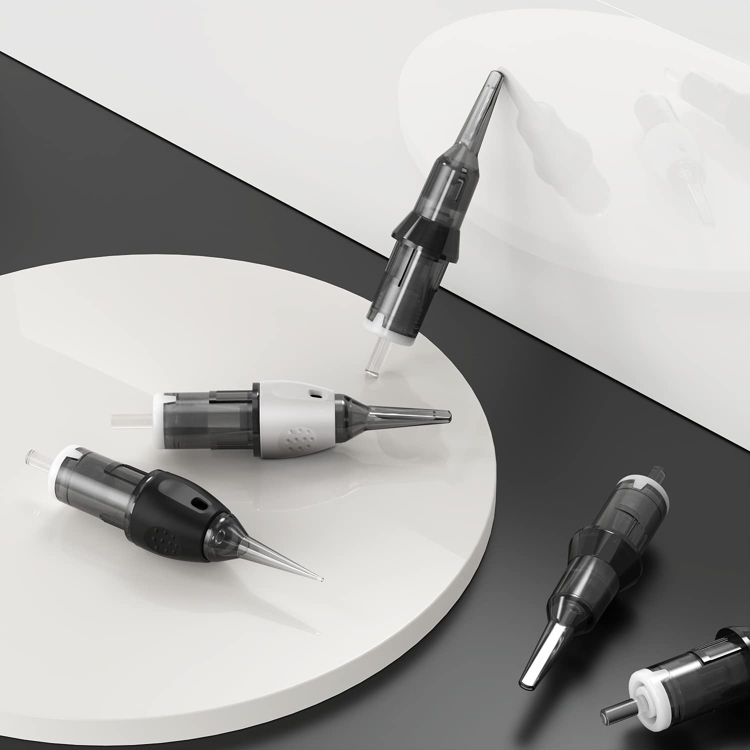 Wireless Permanent Makeup Machine with 2pcs Batteries, máquina de maquillaje permanente con 15pcs Cartridge Needles RCA Adapter for Artists Beginners