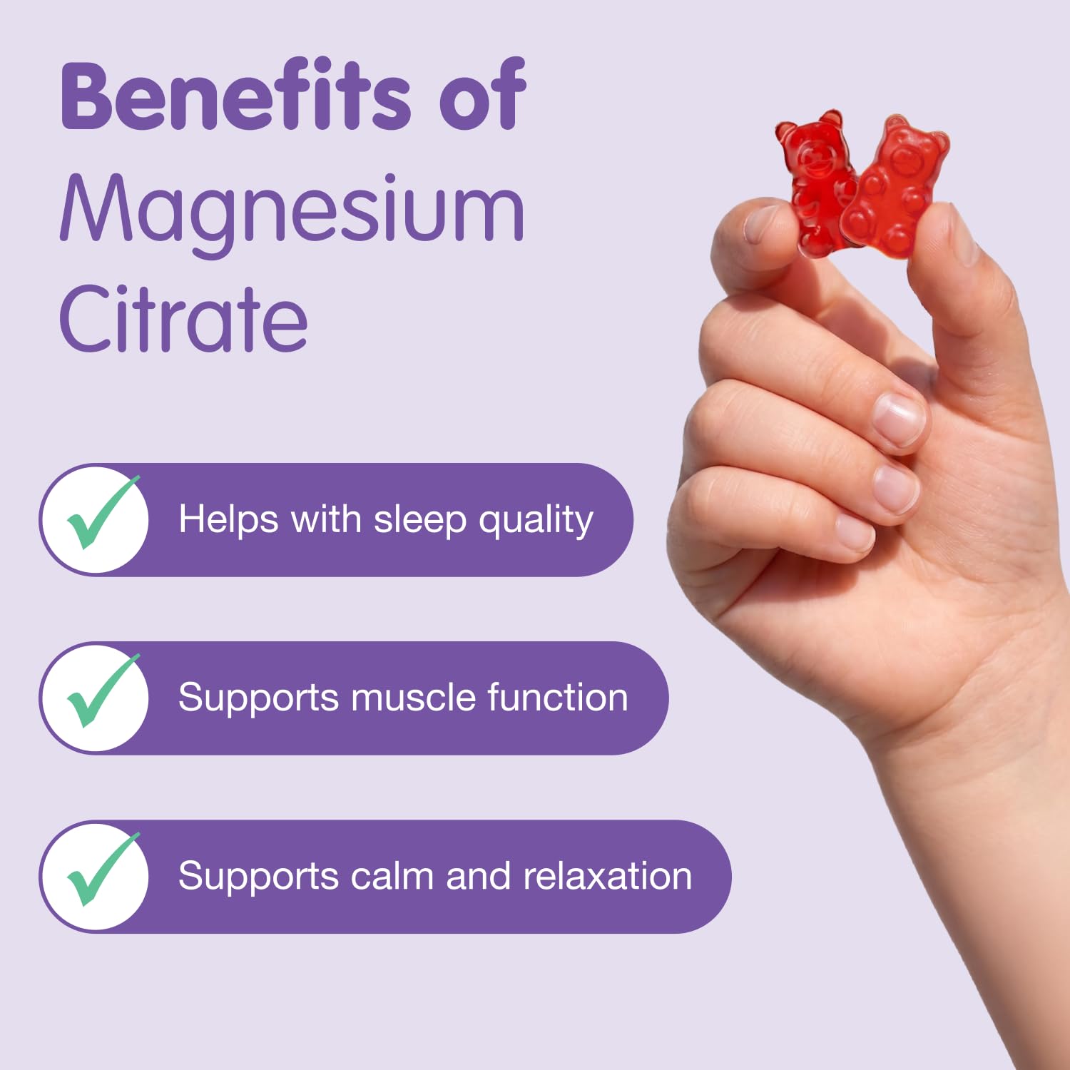 DR. Moritz Sugar-Free Calm Magnesium Gummies for Kids and Adults - Non-GMO Magnesium Citrate Gummies - Raspberry Flavor - 1-Pack (60 Count) — Amazon image 4