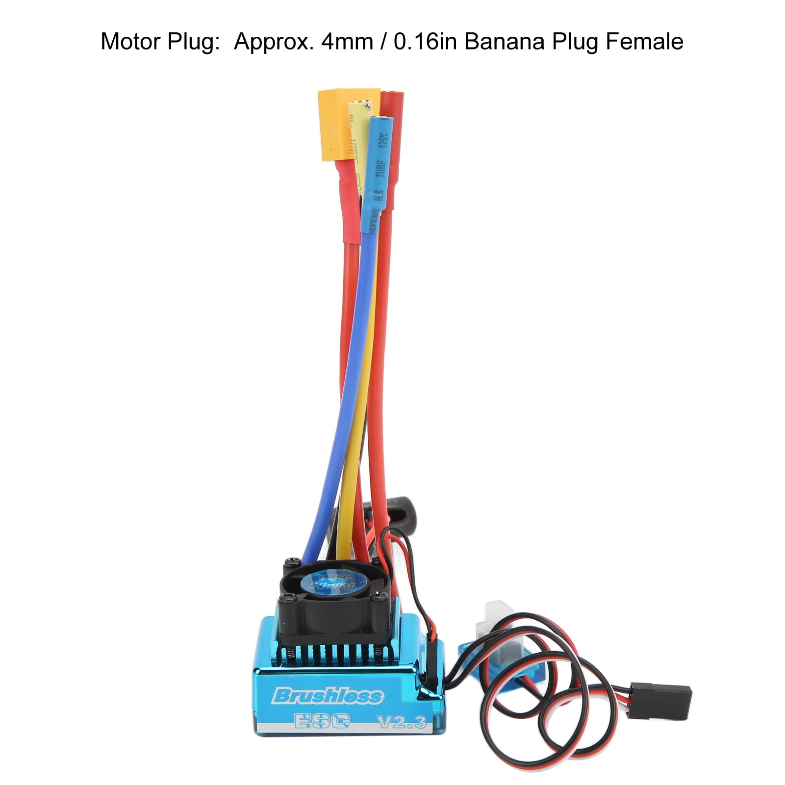 ESC Brushless per Auto RC, ESC Brushless 120A RC Regolatore di velocità Elettrico Programmabile Impermeabile Antipolvere Accelerazione di 9° Livello XT60 Plug ESC Universale per