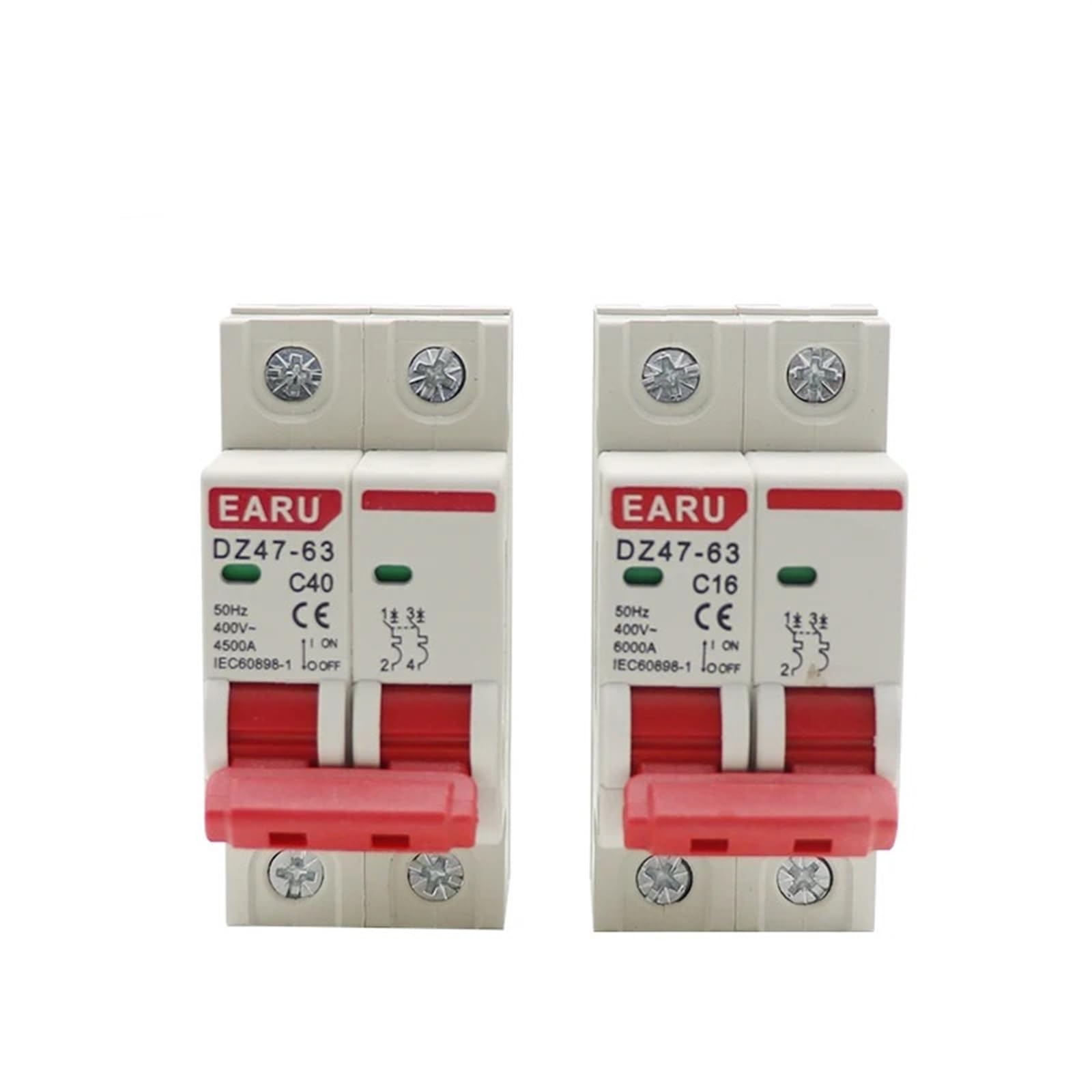 Disjoncteur 2 pôles C45N avec pouvoir de coupure 6KA pour protection optimale