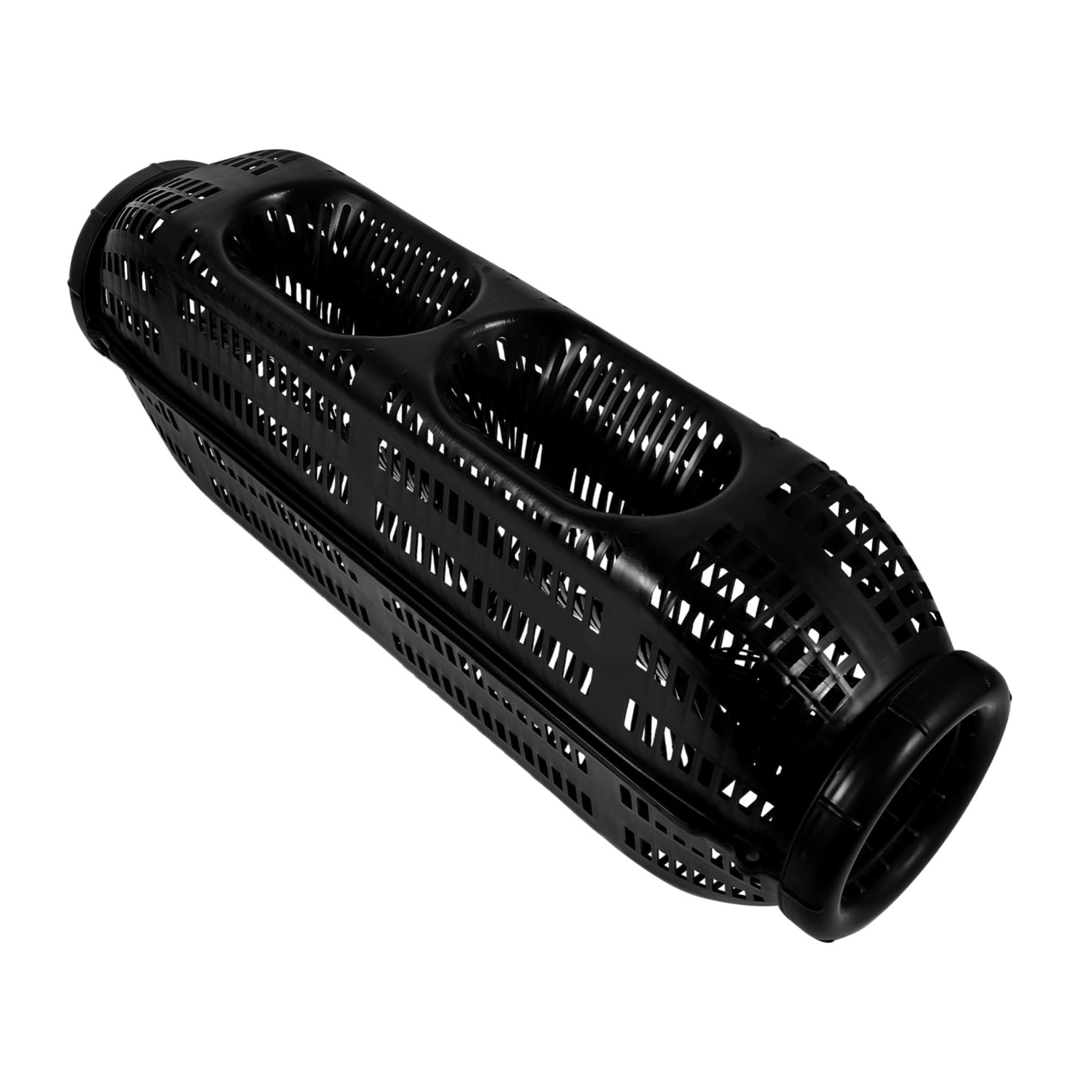 ibasenice gabbia di anguille gabbia di pesca portatile rete per anguille e gamberetti gabbia per esche per lanciatore di esche porta esche da pesca all'aperto plastica Black