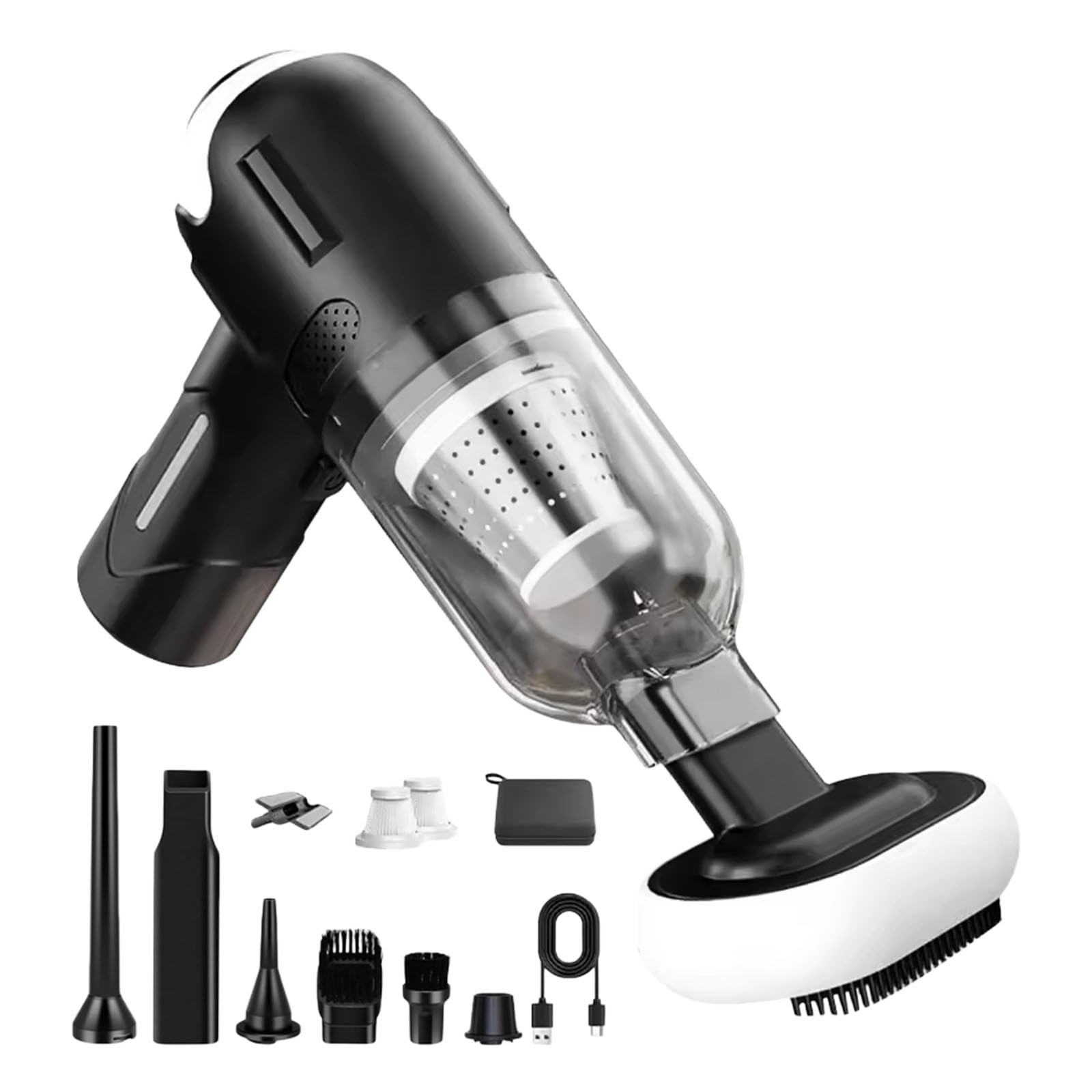 Kaeltsyn Portable Handheld Vacuum Cleaners with Filter Collector for Car Home and Pet Hair Easy to Use Handheld Vacuum Cleaners