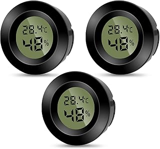 3 unidades pequeno termómetro digital termômetro interior para controlar a temperatura e medir a humidade, monitor de temperatura e medidor bateria de longa duração