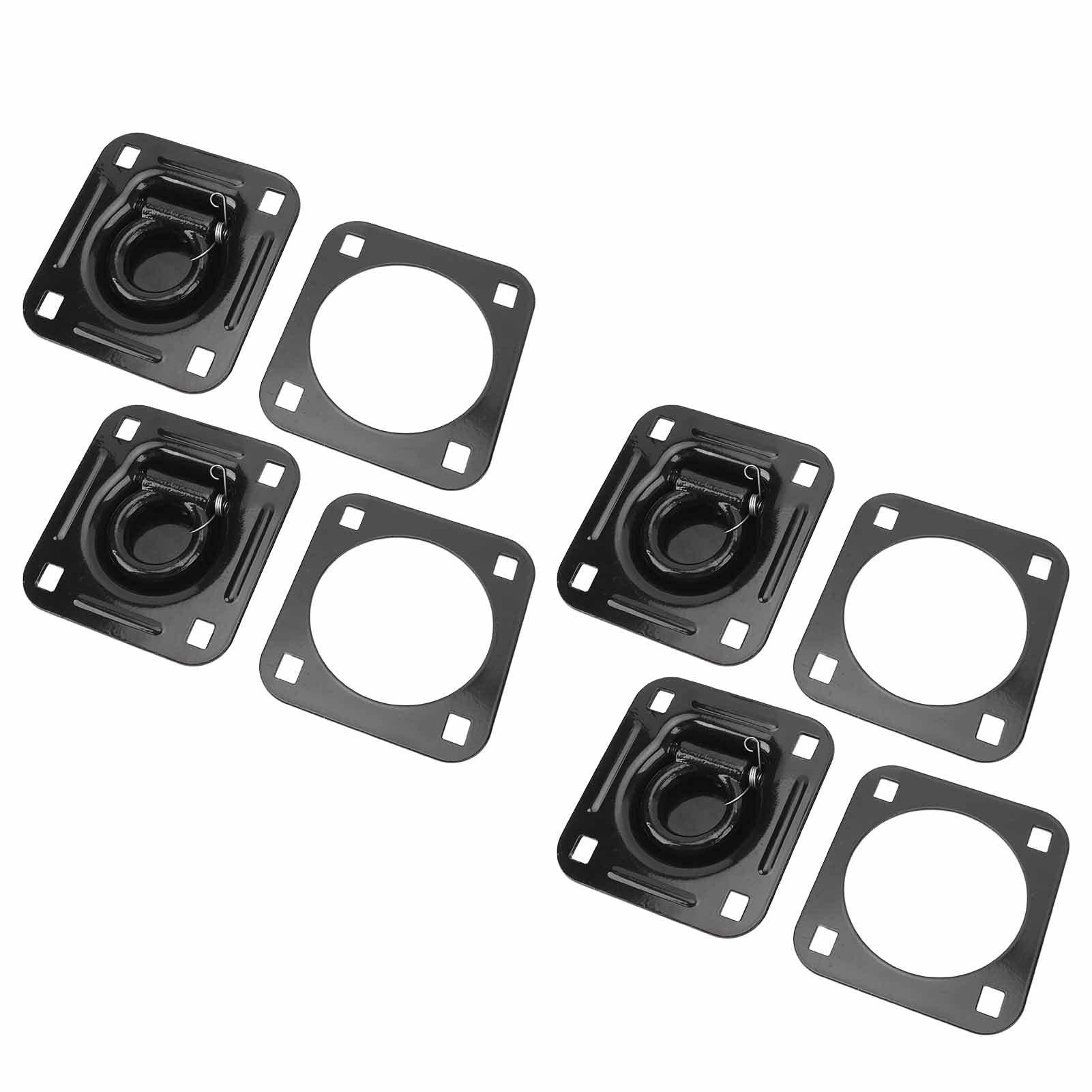 Puntos de Anclaje para Amarre de Remolque, Juego Fuerte y Seguro de Anillos en D de 4 1/2 Pulgadas, Capacidad de Carga de 6000 Libras para Remolques de Servicio Pesado, Deportes Al Aire