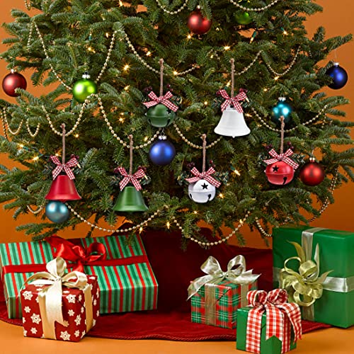 6 Pieces Christmas Jingle Bells Christmas Bells Decorations, FUKPO Christmas Tree Bell Ornaments Pendant Christmas Metal Bell - Image 4