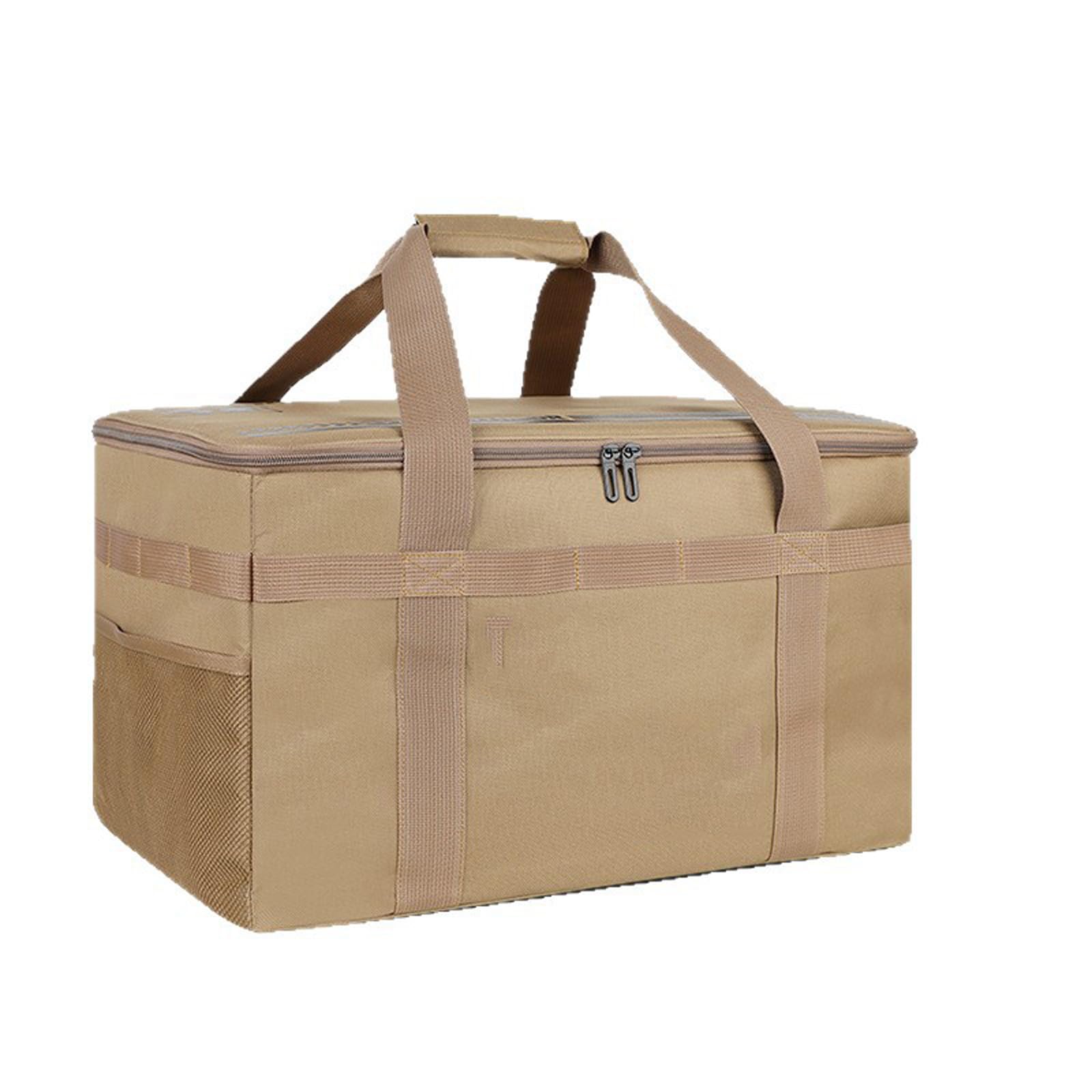 Organizador de camping, 42 L, bolsa térmica plegable, impermeable, aislante, bolsa de picnic con correa para el hombro, para pícnic, playa, senderismo