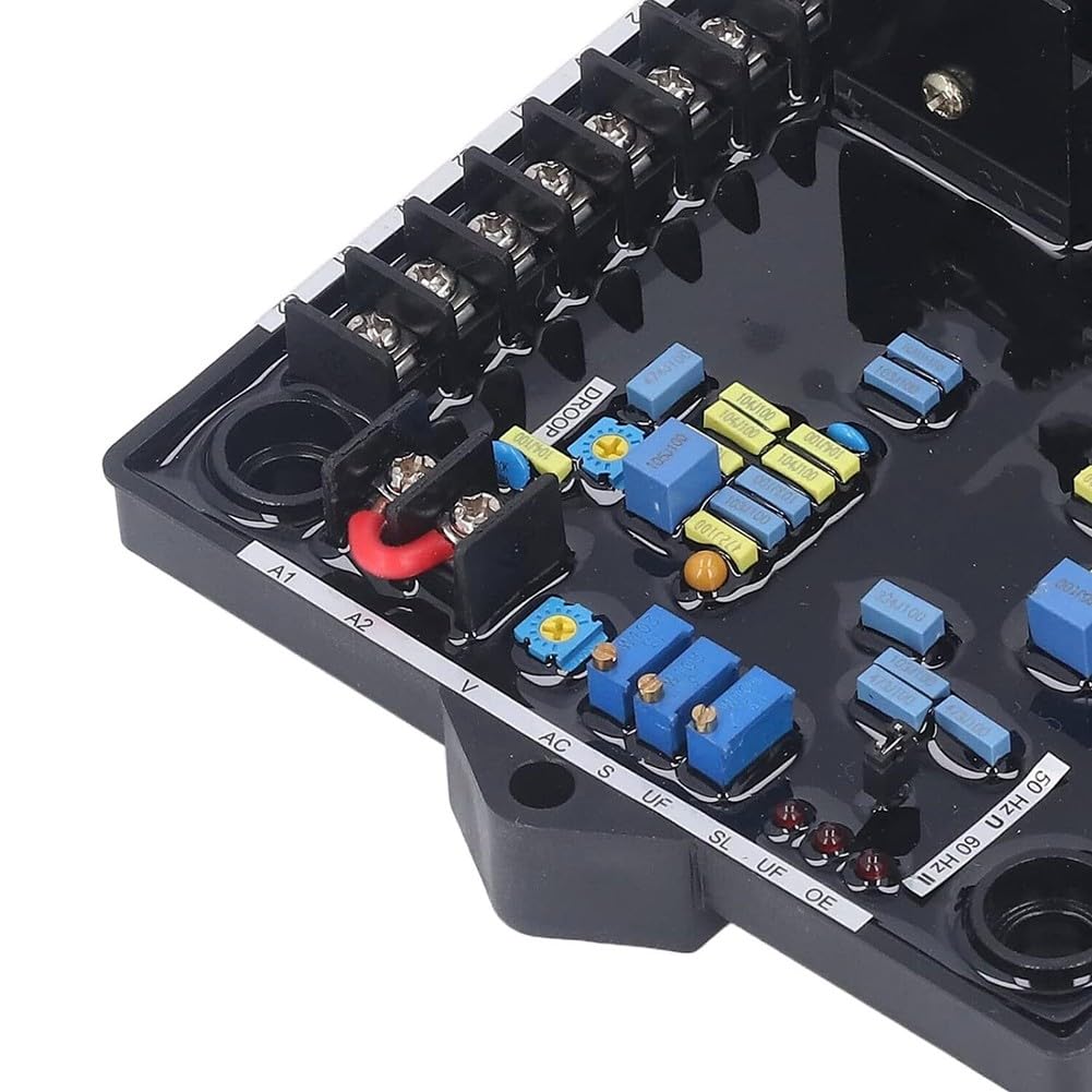 Regulador de voltaje del generador automático AVR R180 para generadores sin escobillas con para pmg, voltaje de entrada de 180-530 V, controlado por PID para funcionamiento en paralelo, carcasa de