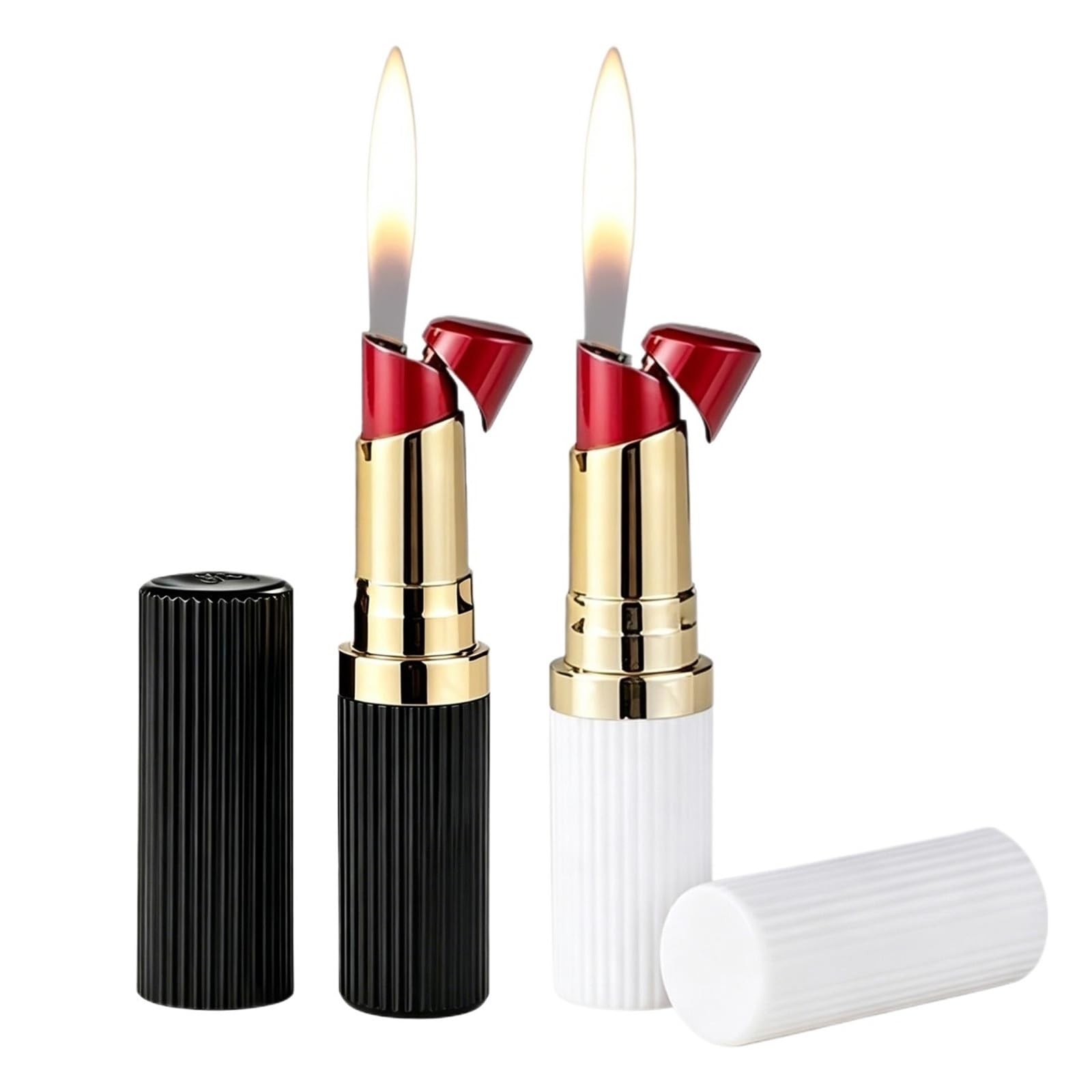 Encendedor de butano portátil y reutilizable para encender velas y fogatas, pack de 2
