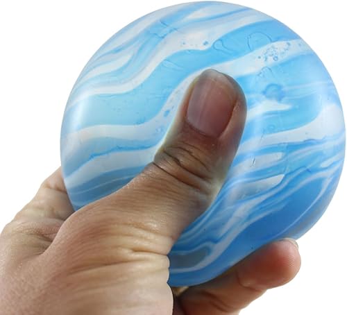 Miniatura 4 de 2 bolas de azúcar con remolino de mármol, bola elástica de melaza de 2.4 pulgadas de grosor, pegamento y gel, ultra blando y moldeable, de tiro