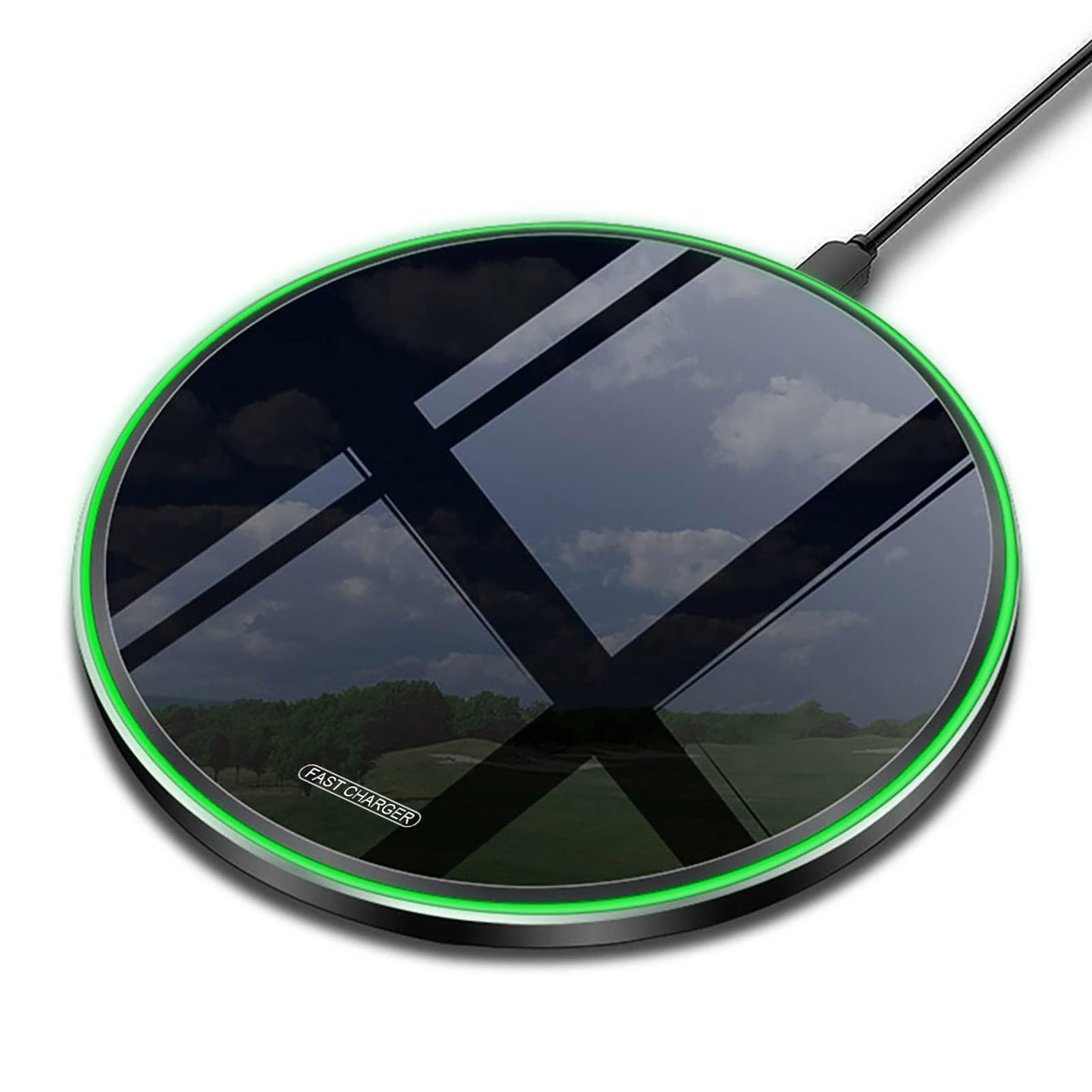 Wireless Charger 20W Max Fast Wireless Charging Pad Compatible with iPhone 11, 12, 13, 14 Pro/Pro Max, 13/14 Mini, XS, XS Max, XR, 8 Plus, AirPods Pro/3/2; for Samsung Galaxy/Note, Galaxy Buds