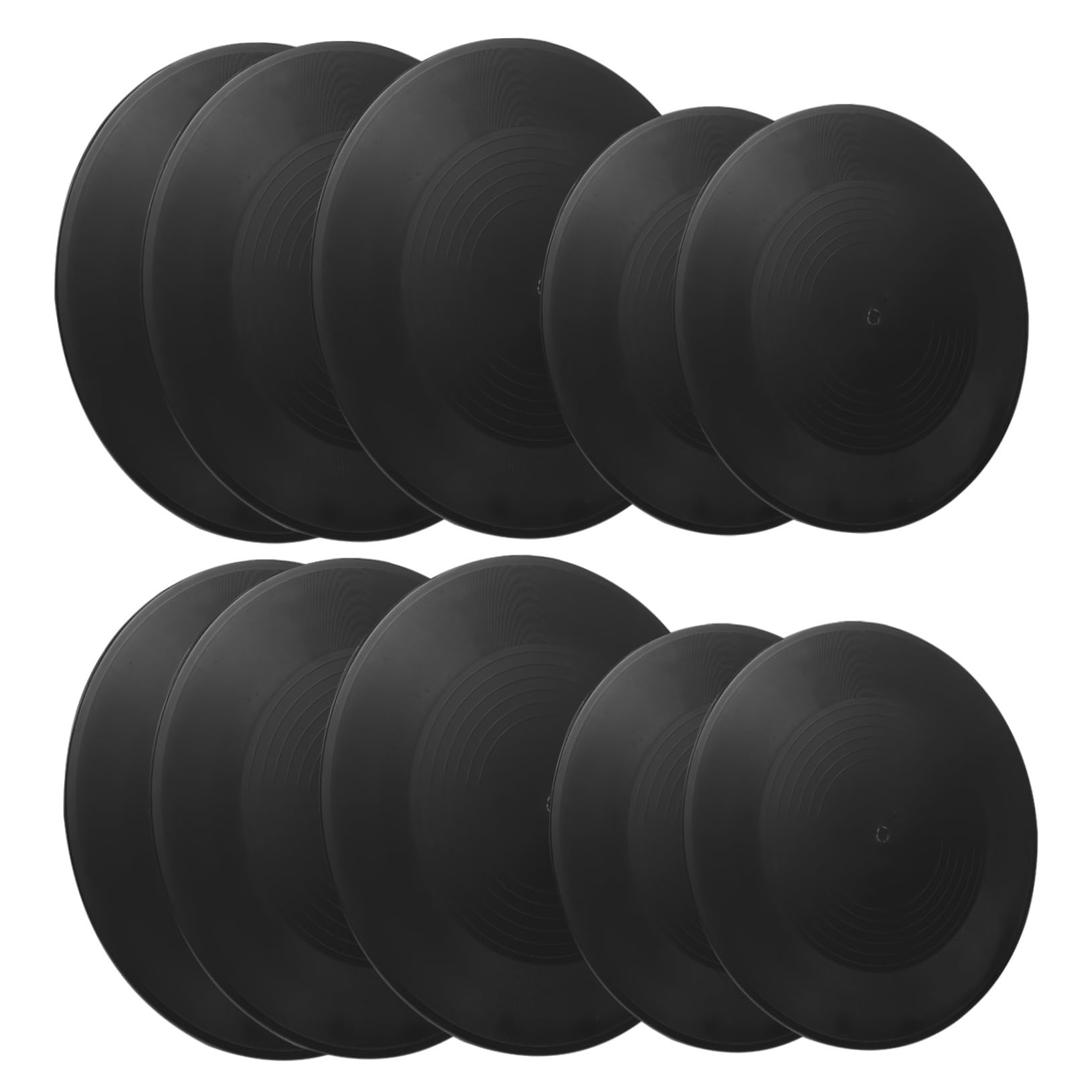 Uonlytech 12pezzi Vinili Retrò Nero per Decorazioni Pareti Stile Artistico in Vinile, per Ambienti DIY e Eventi di Casa Vintage