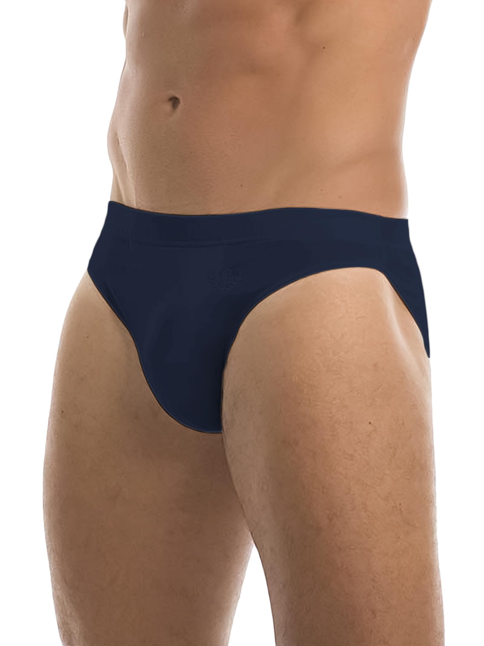 GARDA - 6 Slip Uomo 100% Cotone Filo di Scozia, Minislip, Slip Basso Elastico Ricoperto, con Ricamo Art. 0761