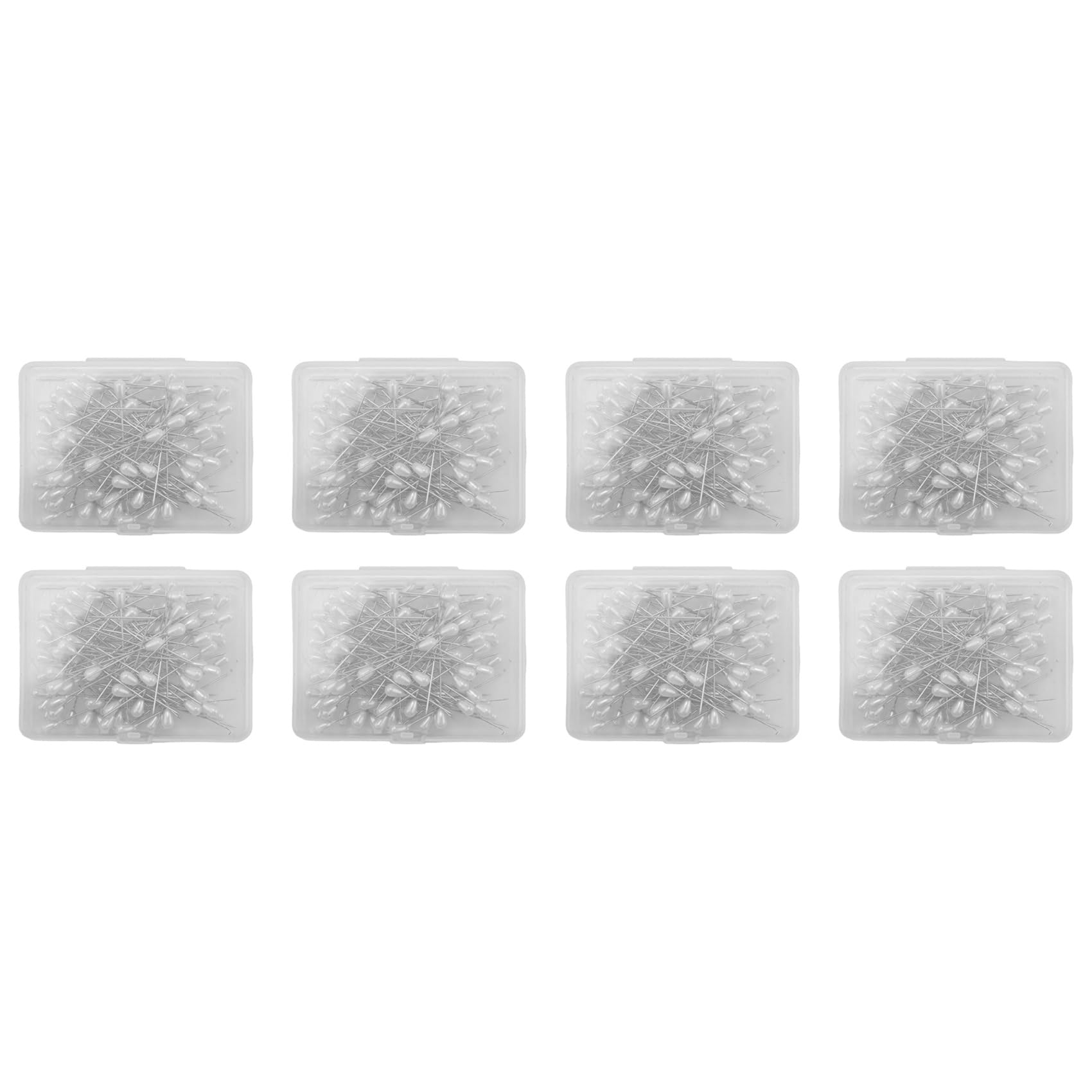 Hndhbfgrt 800 Pcs Long Teardrop Pearl Pins Straight Corsage Pins Sewing Pins Boutonniere Pins for Sewing Craft Wedding Decorations