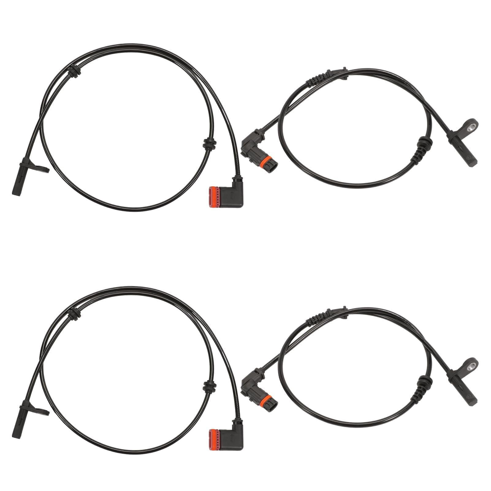 Photo 1 of 4PC ABS Wheel Speed Sensor Fit for 2008-2013 C180 C200 C230 C250 C280 C300 C350 C63 AMG,Replaces #A2045400117 2045400117 2115400317 2045400317 (Front+Rear,Left+Right)