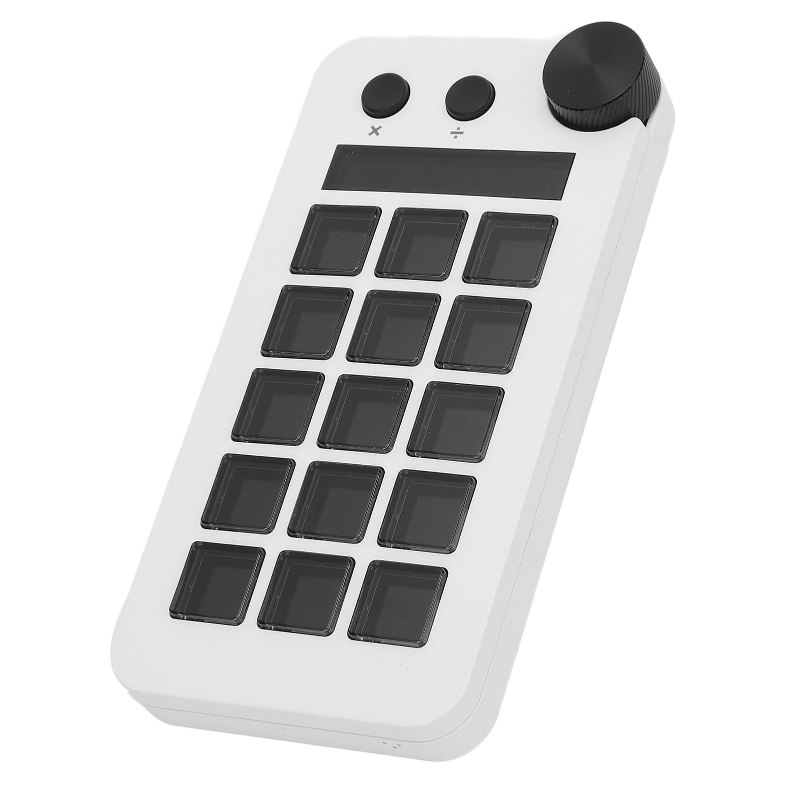 GOWENIC Stream Controller, Alle in Einer Tastatur Zum Streaming mit, 15 Makro -Tasten, Anpassbare Visuelle Tastatur, Triggeraktionen in Apps -Software für PC (White)