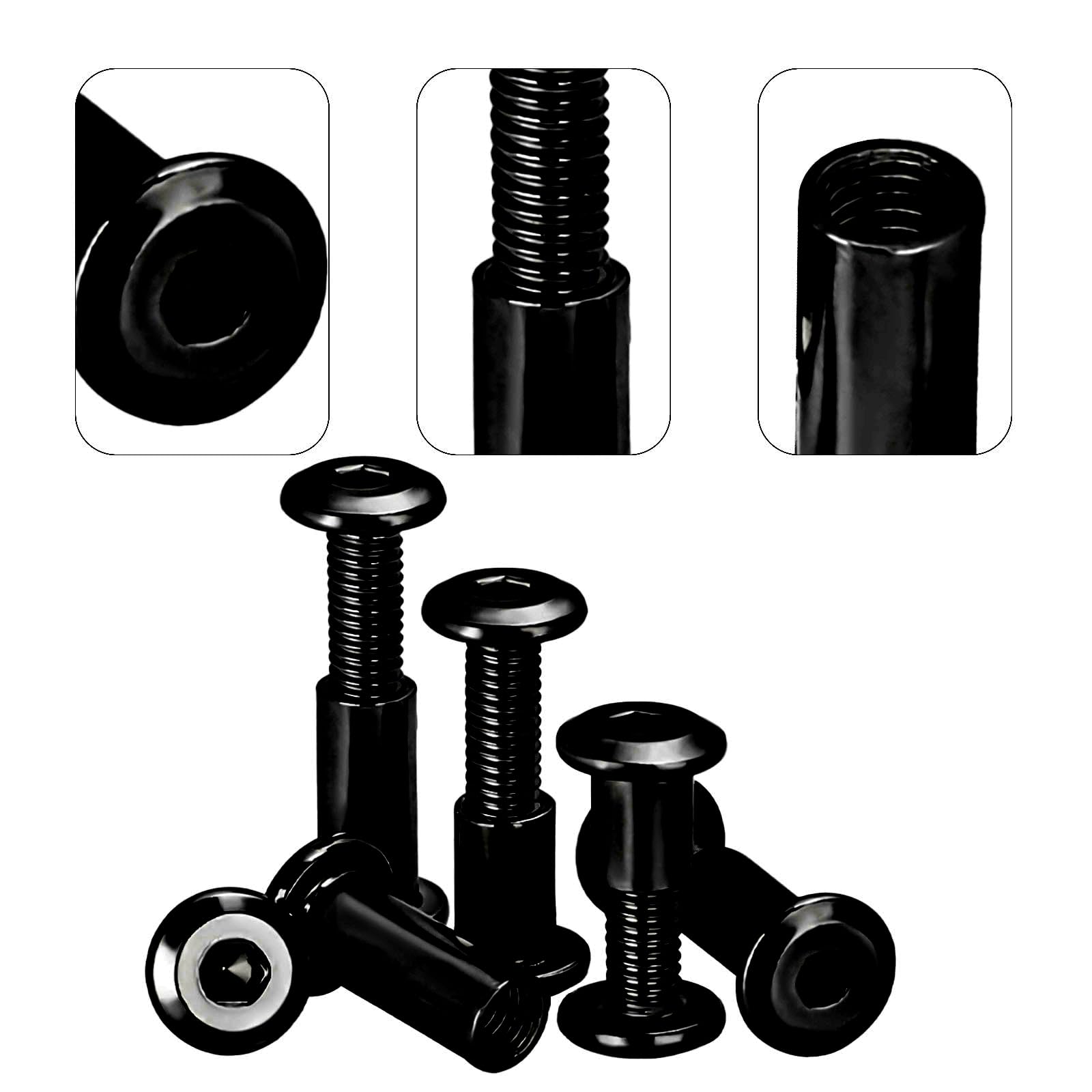 Drenky Verbindingsschroeven M8 roestvrij staal A2 V2A - hulsmoer M8 x 35 mm voor meubels, kasten, houten planken - 10 stuks Drenky Verbindingsschroeven M8 roestvrij staal A2 V2A - hulsmoer M8 x 35 mm voor meubels, kasten, houten planken - 10 stuks